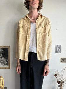 1970s Thrashed Cream Work Shirt (S/M)