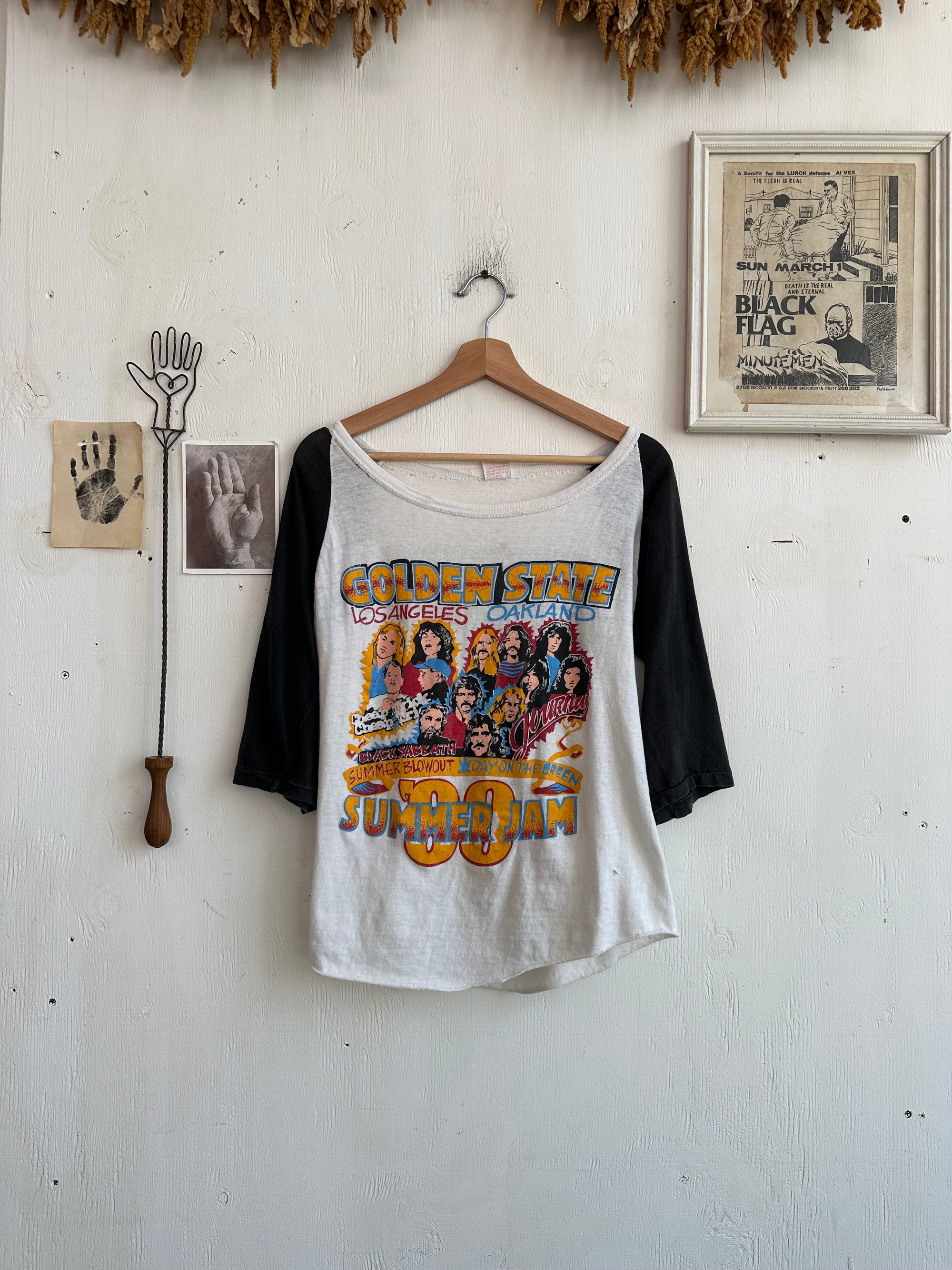 1980 Golden State Summer Jam Baseball Tee