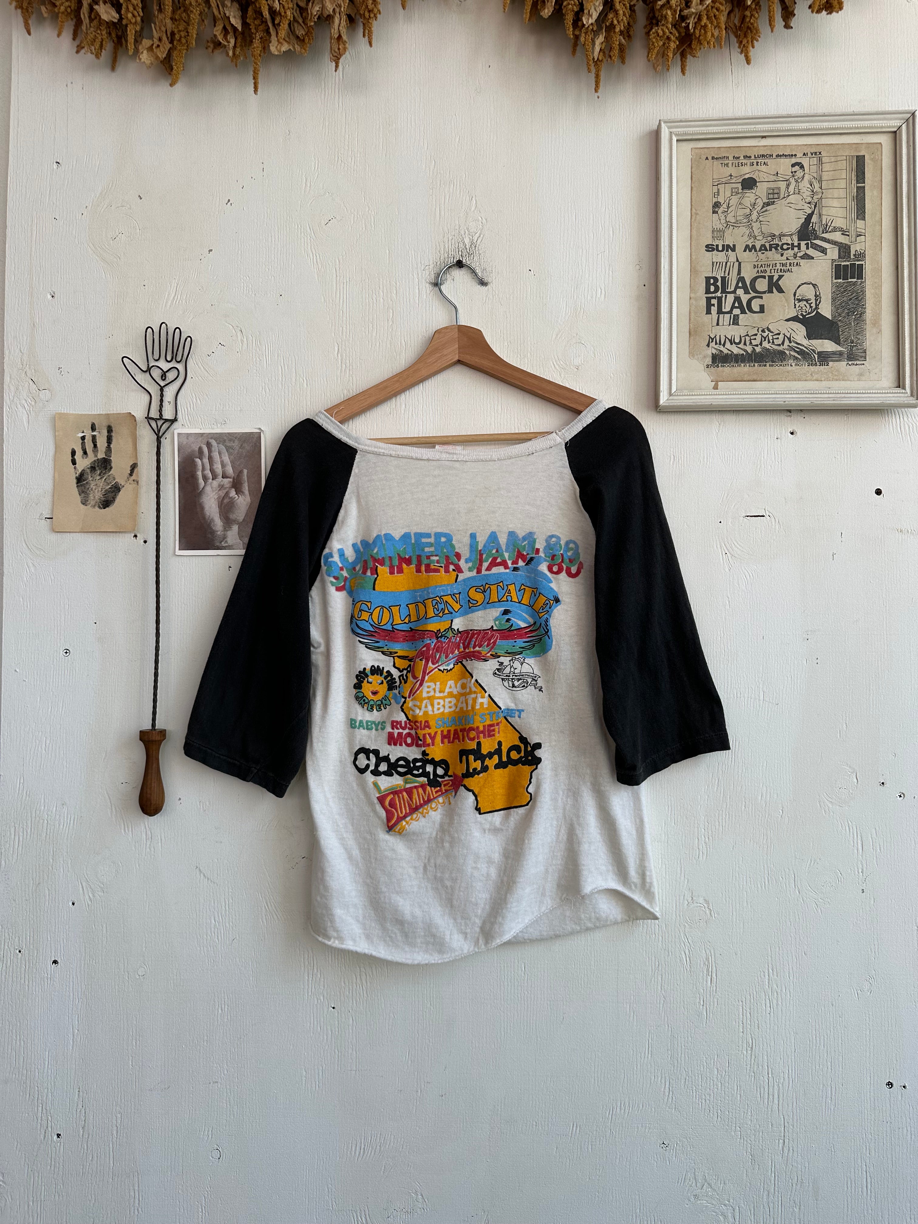 1980 Golden State Summer Jam Baseball Tee (M)