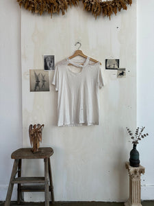 1970s Thrashed White Tee (Boxy M)