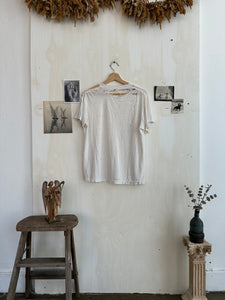 1970s Thrashed White Tee (Boxy M)