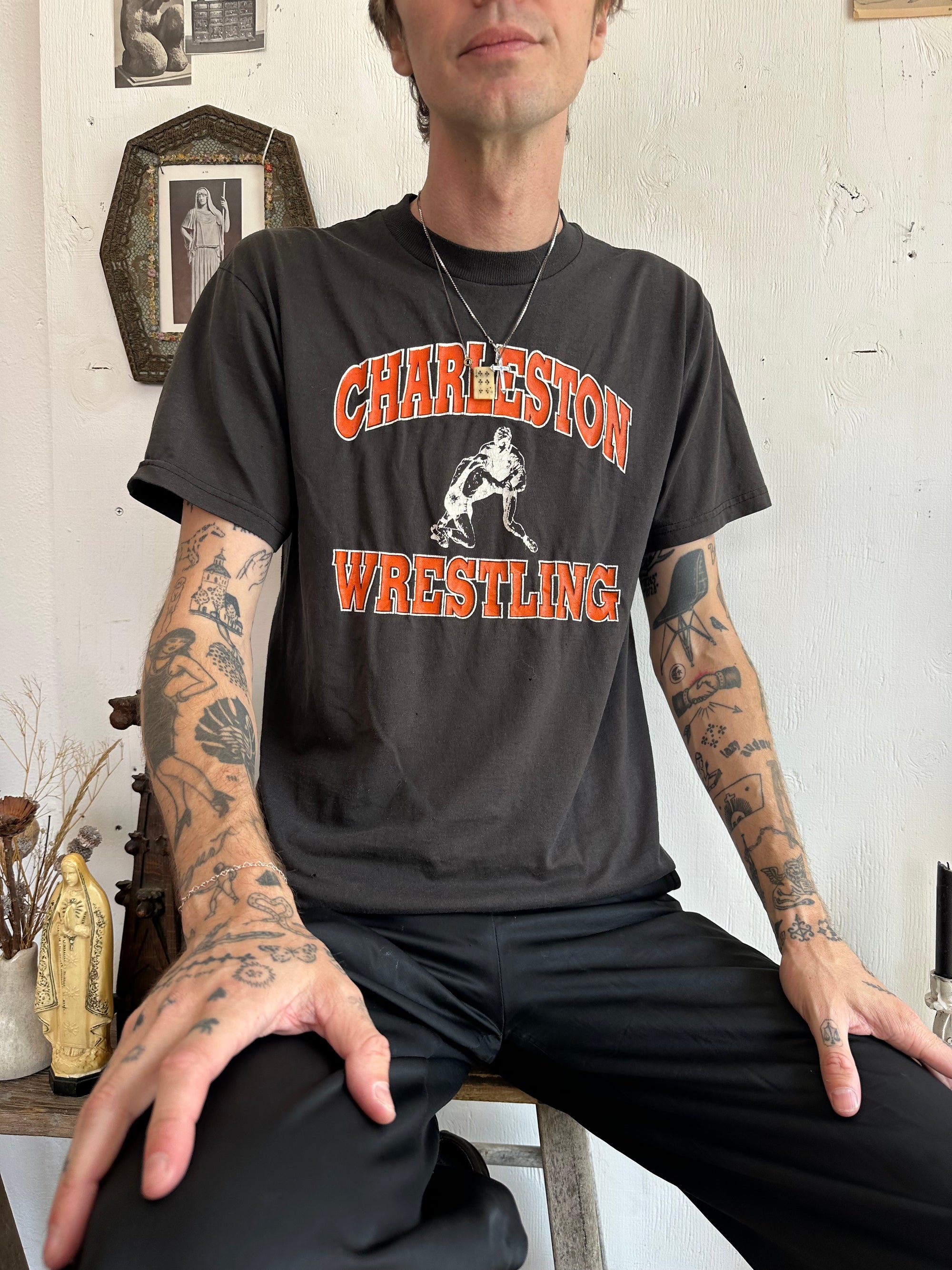 2000s Charleston Wrestling T-Shirt