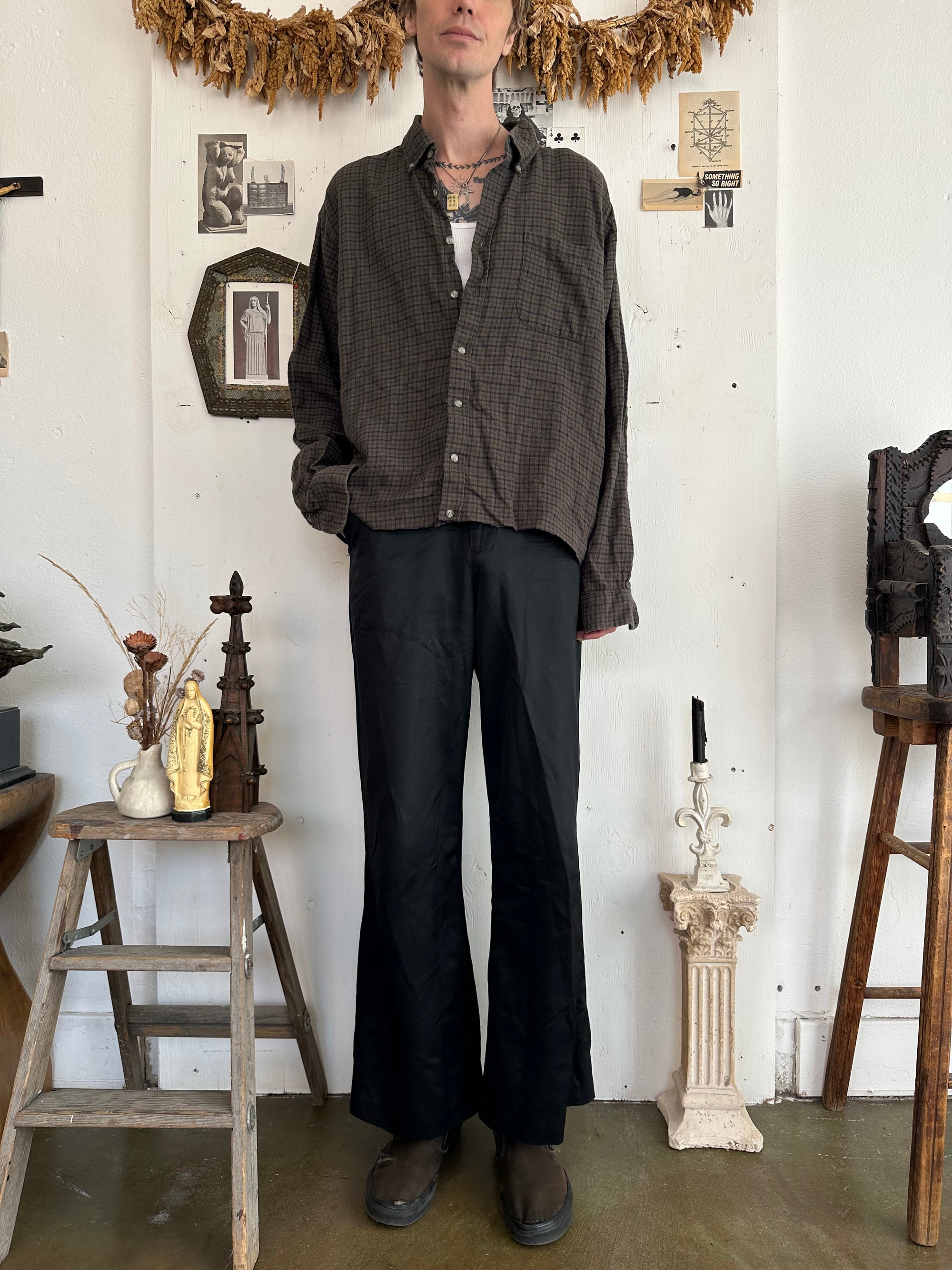 1990s Oversized Cotton Flannel