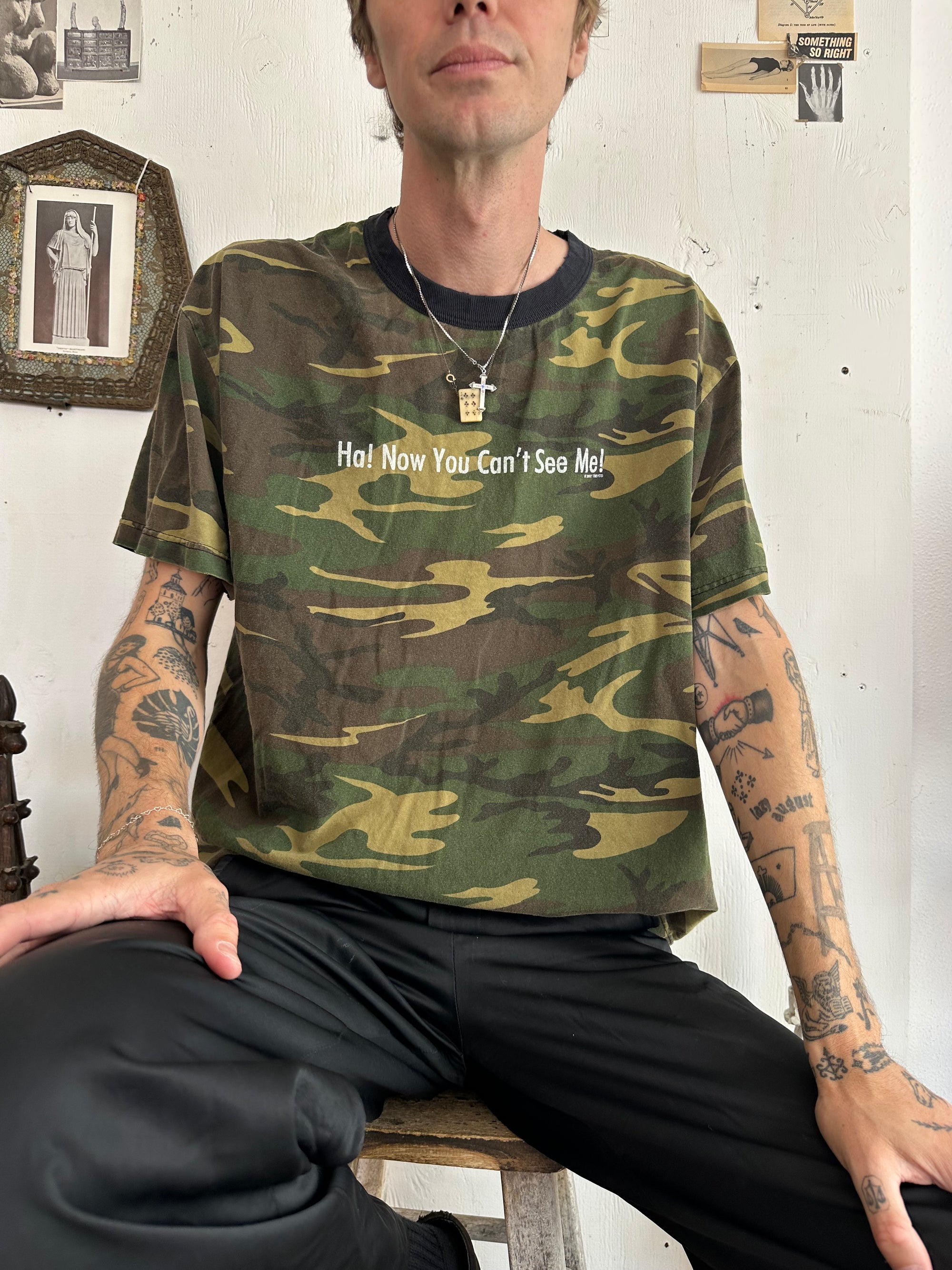 2001 Ha! Now You Can’t See Me! Camo Tee
