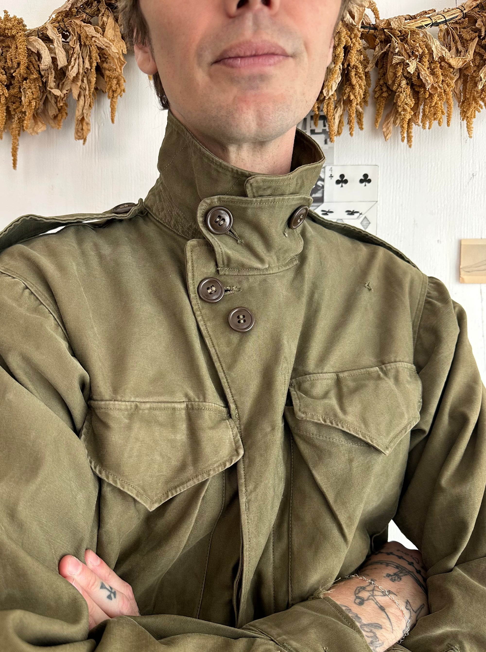 1970s Well Worn Fatigue Jacket