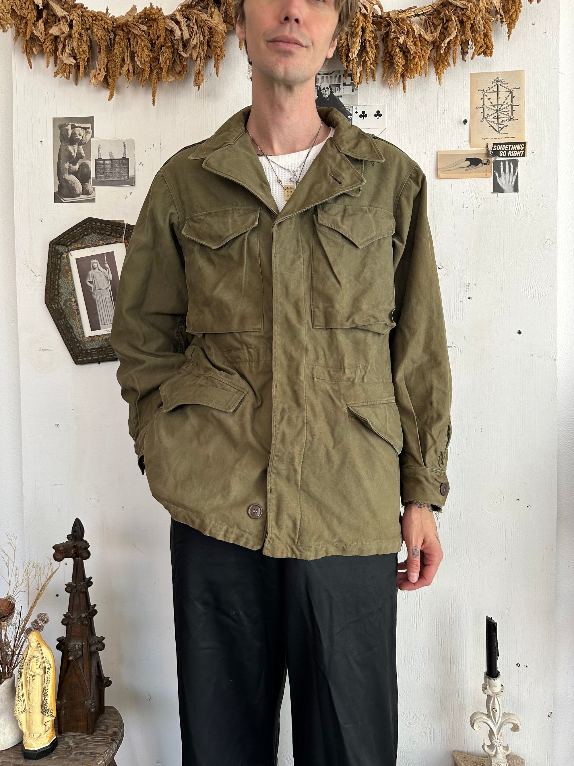 1970s Well Worn Fatigue Jacket