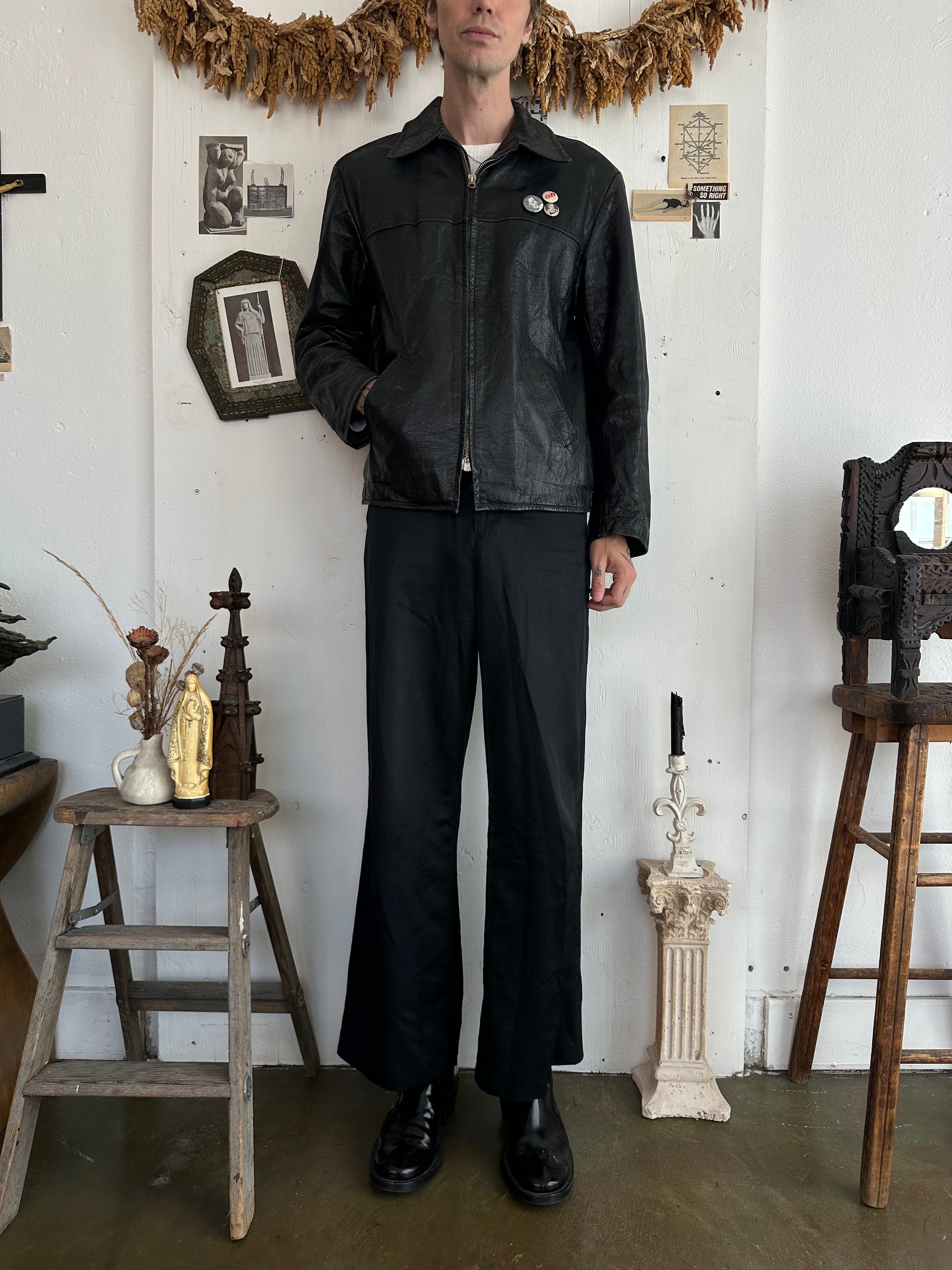 1970s Unlined Buttery Soft Leather Jacket