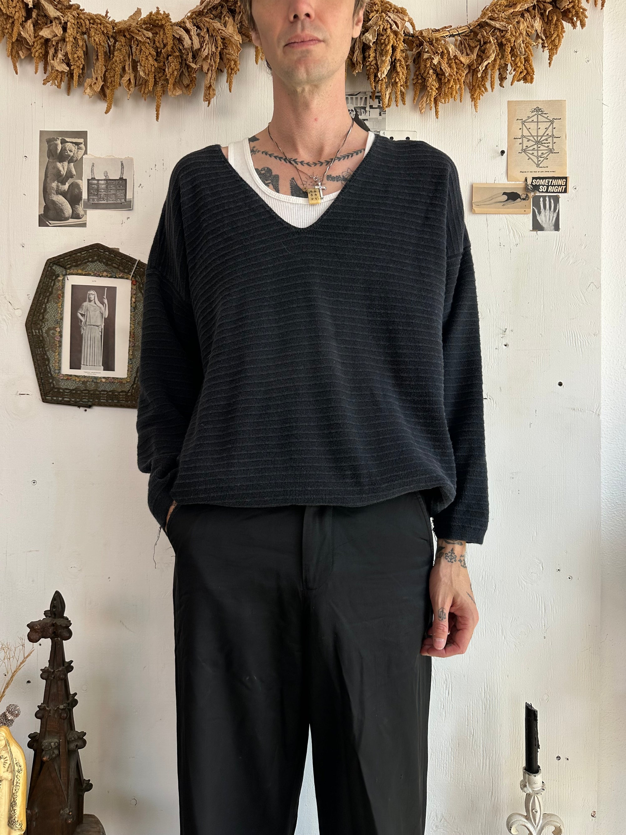 1980s Soft V-Neck Sweater
