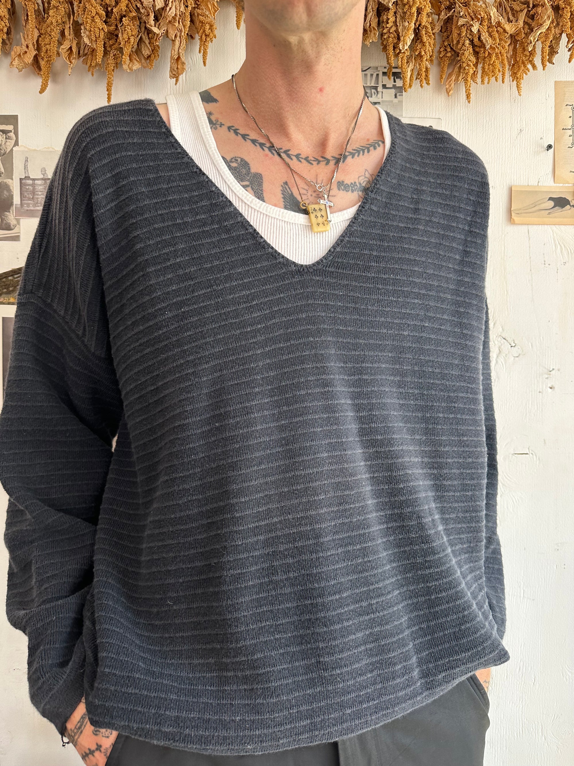 1980s Soft V-Neck Sweater