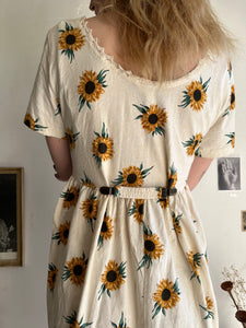 1990s Sunflower Dress (L/XL)