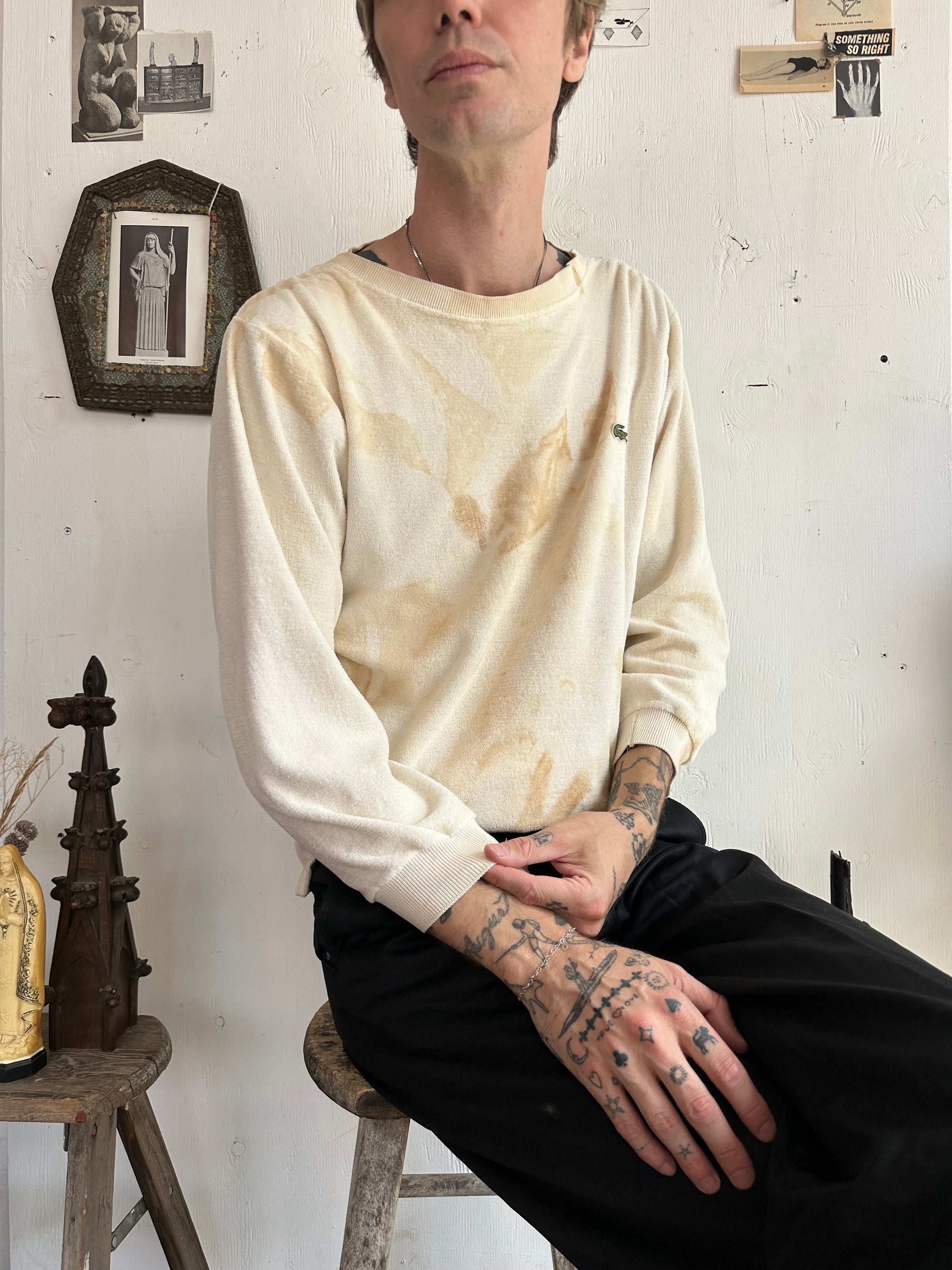 1960s Lacoste Boatneck Terry Cloth Sweater