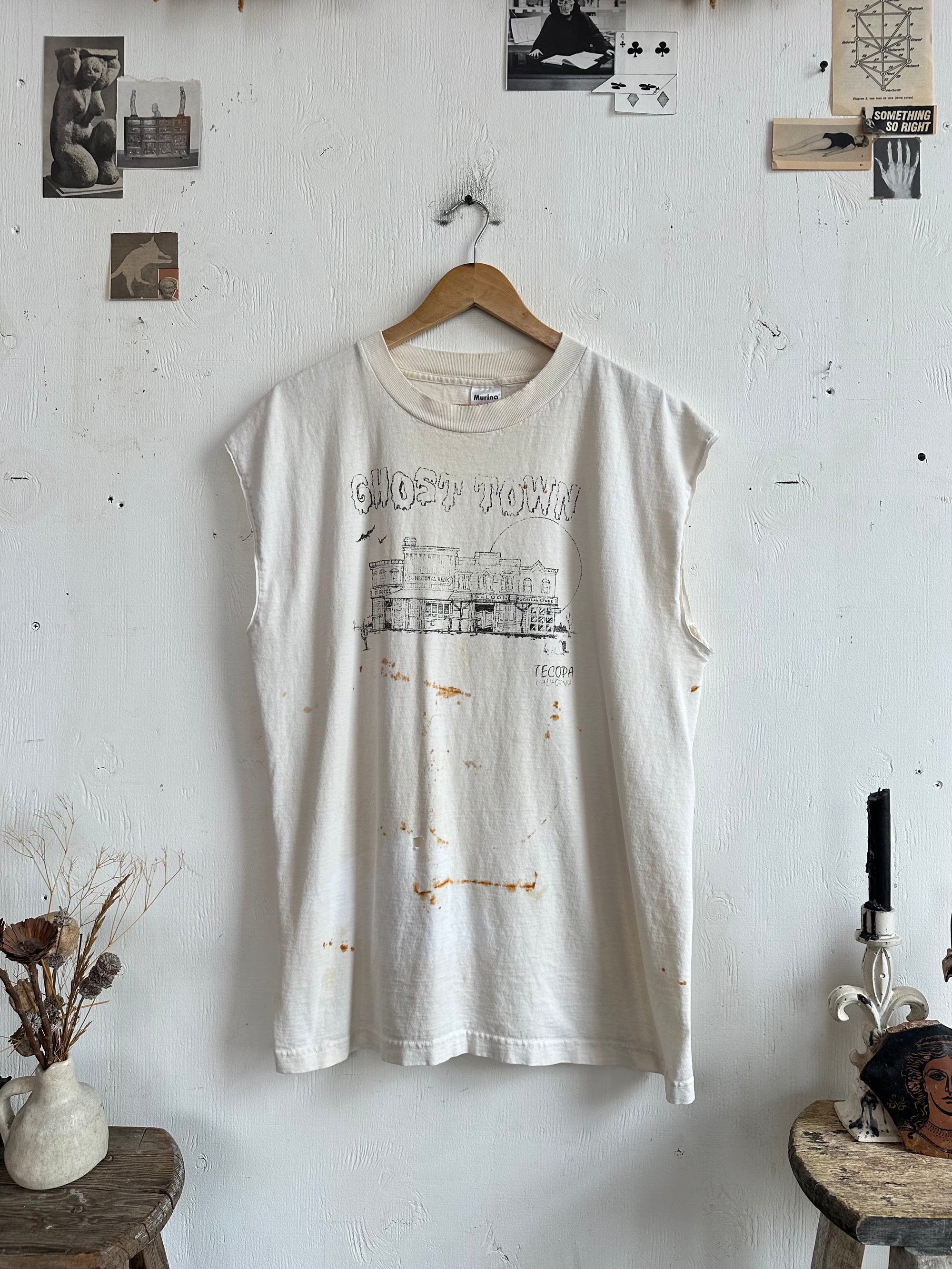 1980s Well Worn Ghost Town Muscle Tee