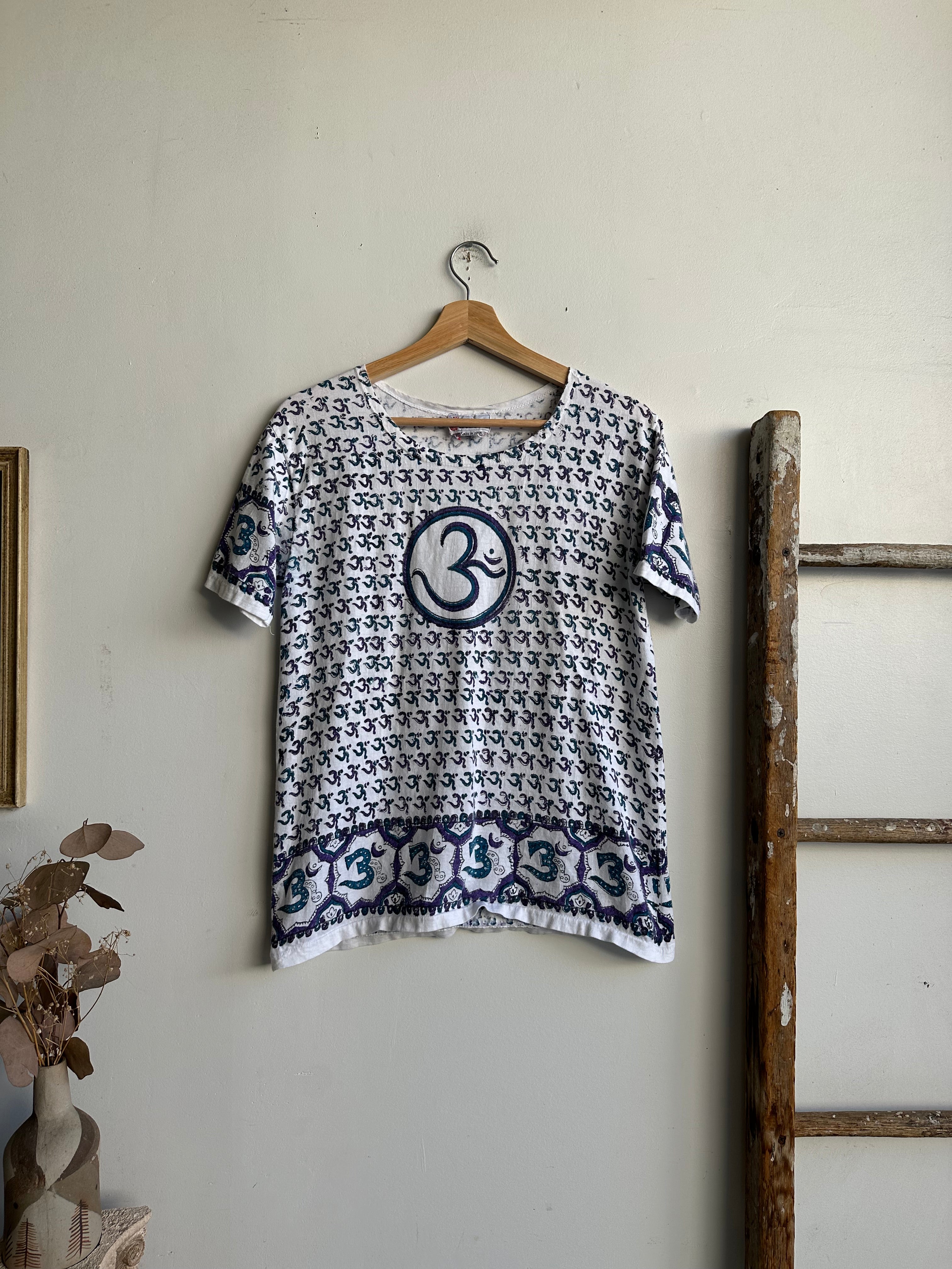 1980s Om All Over Print Tee (S/M)