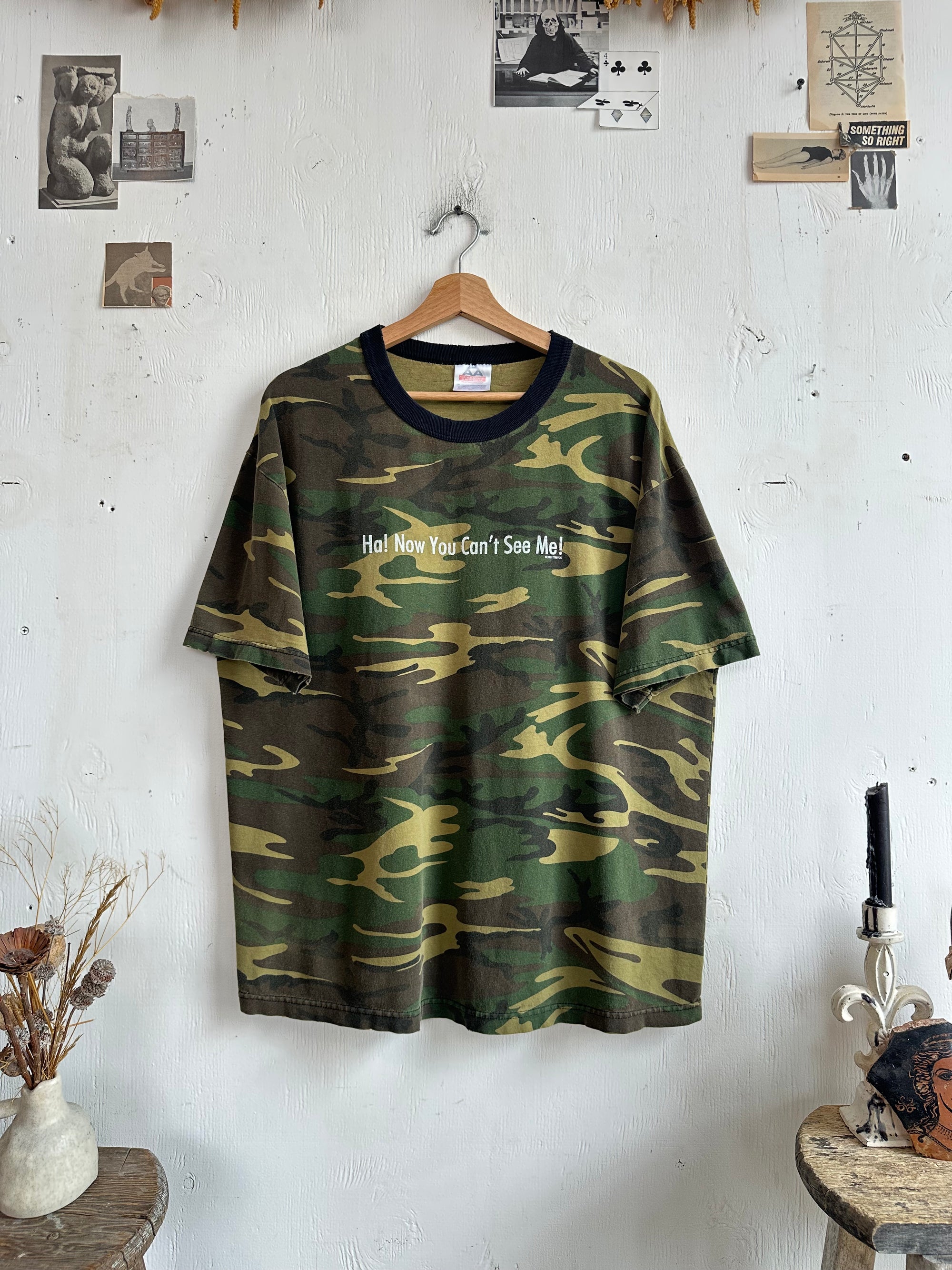 2001 Ha! Now You Can’t See Me! Camo Tee