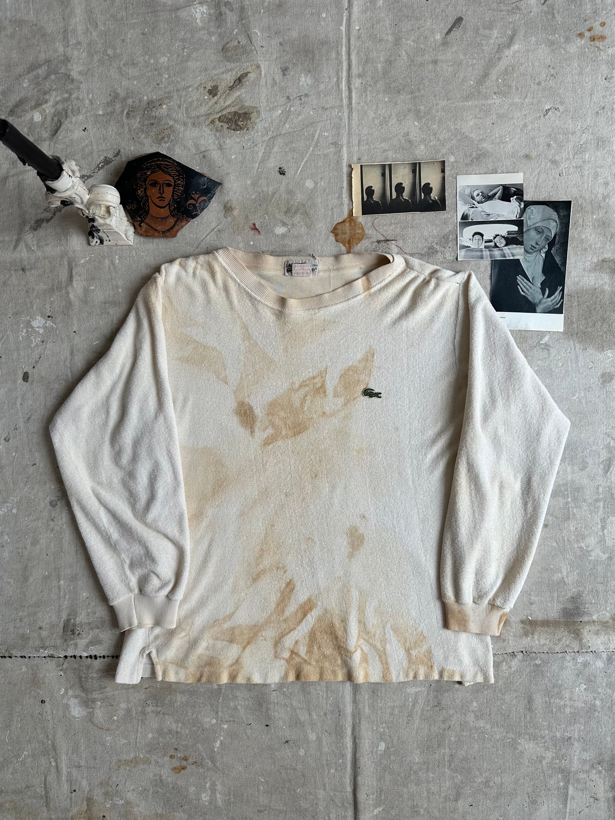 1960s Lacoste Boatneck Terry Cloth Sweater