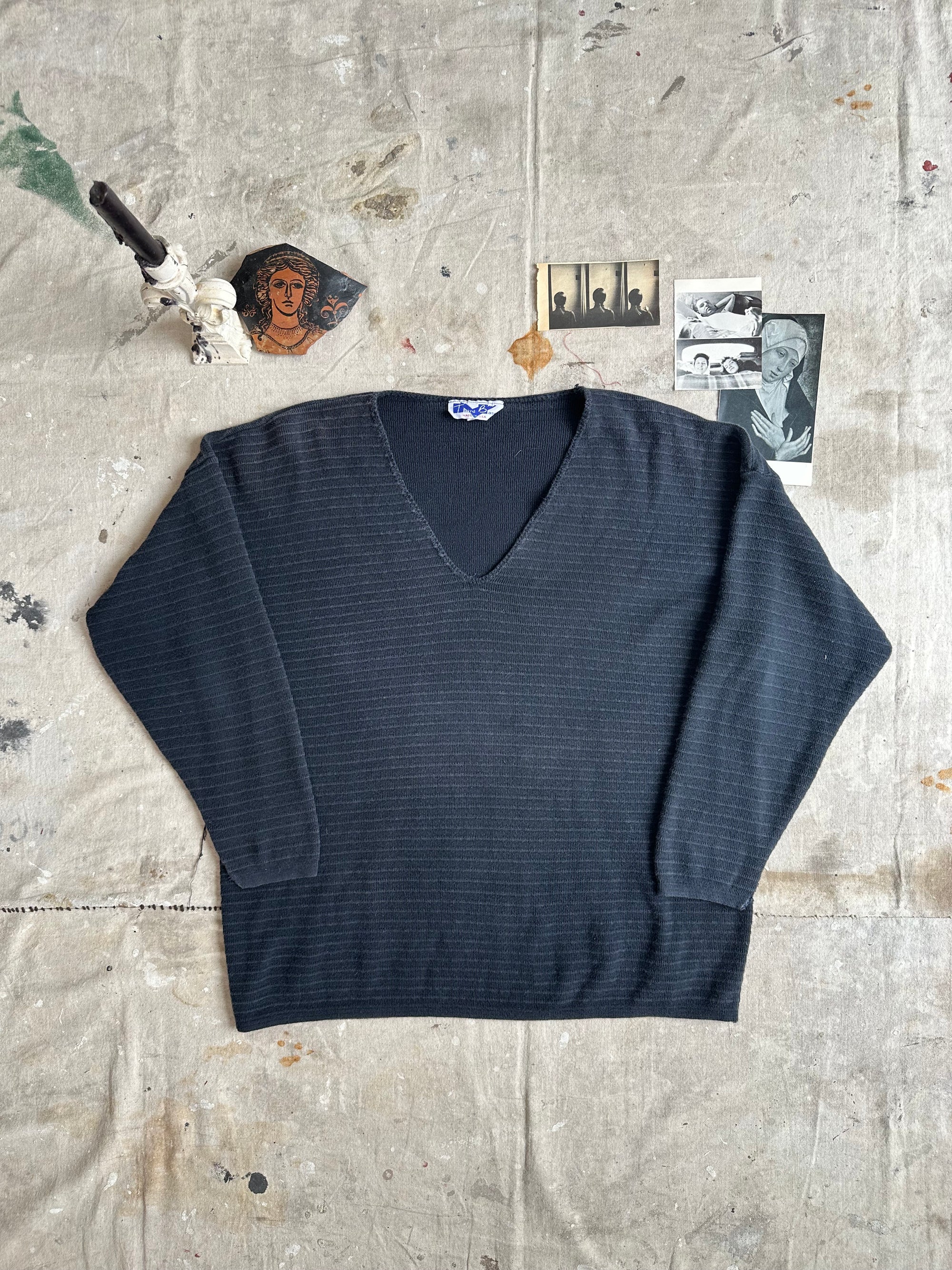 1980s Soft V-Neck Sweater