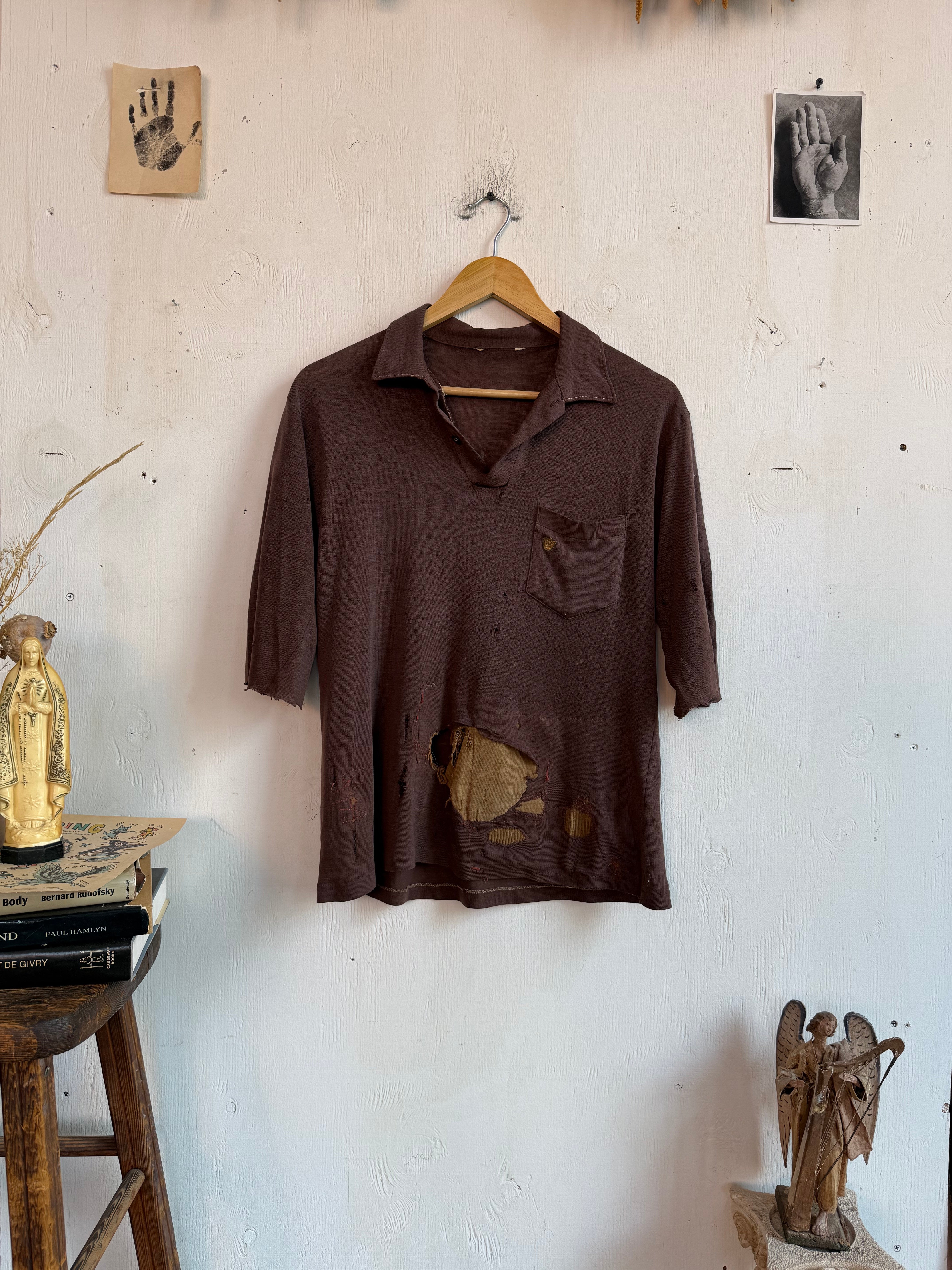 1970s Thrashed and Repaired Brown Polo (Boxy M)