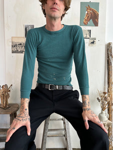 1980s Well Worn Green Thermal (S)