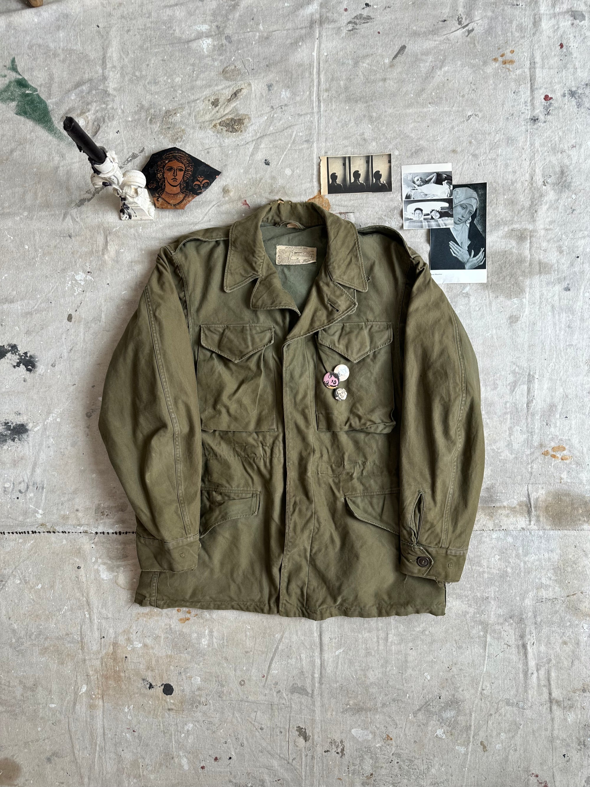 1970s Well Worn Fatigue Jacket