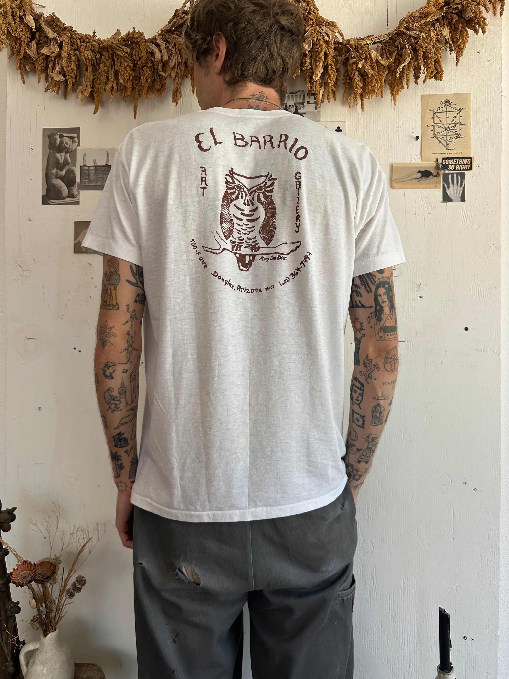 1970s Hand Drawn Blanca’s Beauty Supply Tee