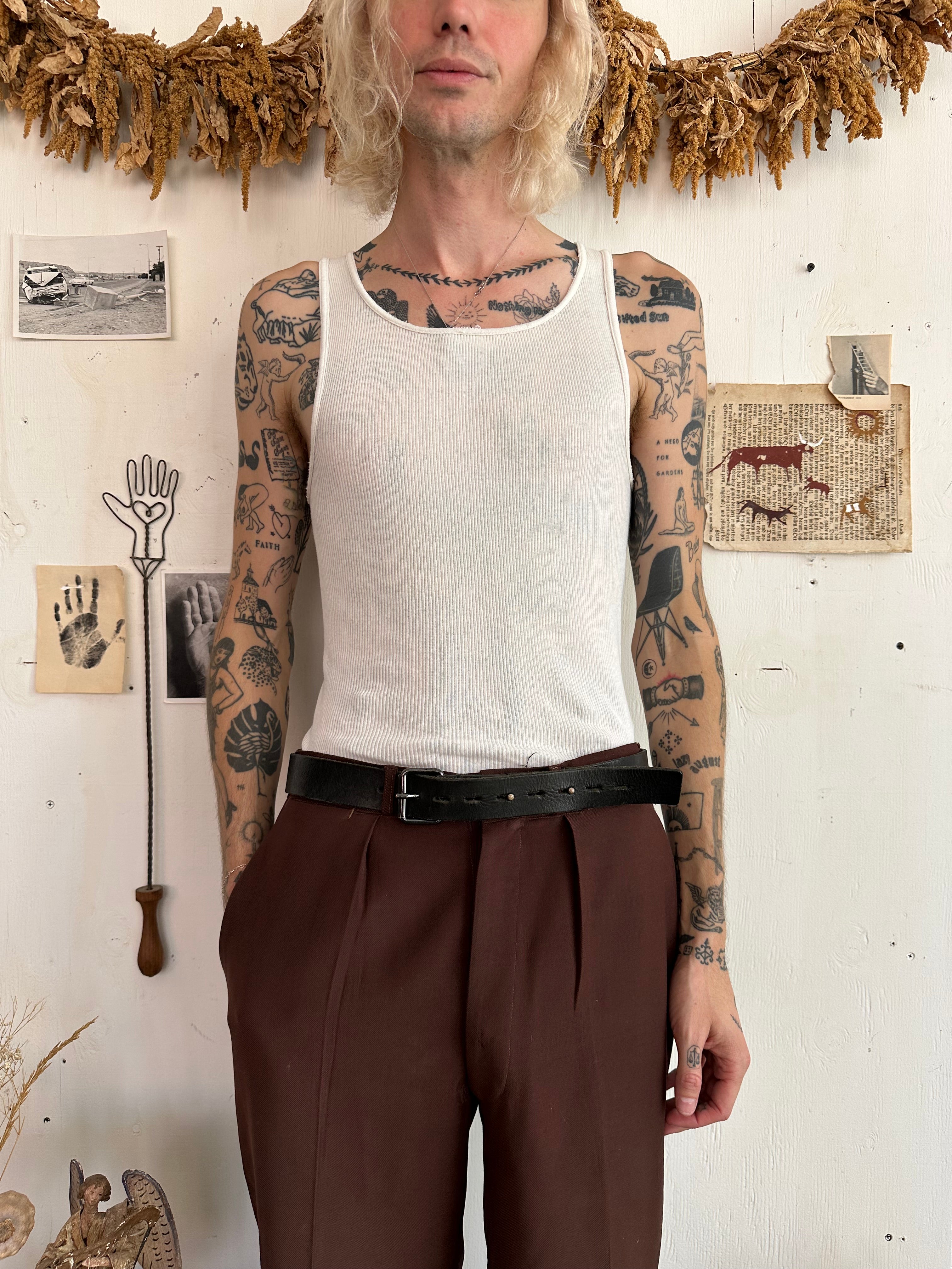 1990s Paper Thin Ribbed Tank (L)