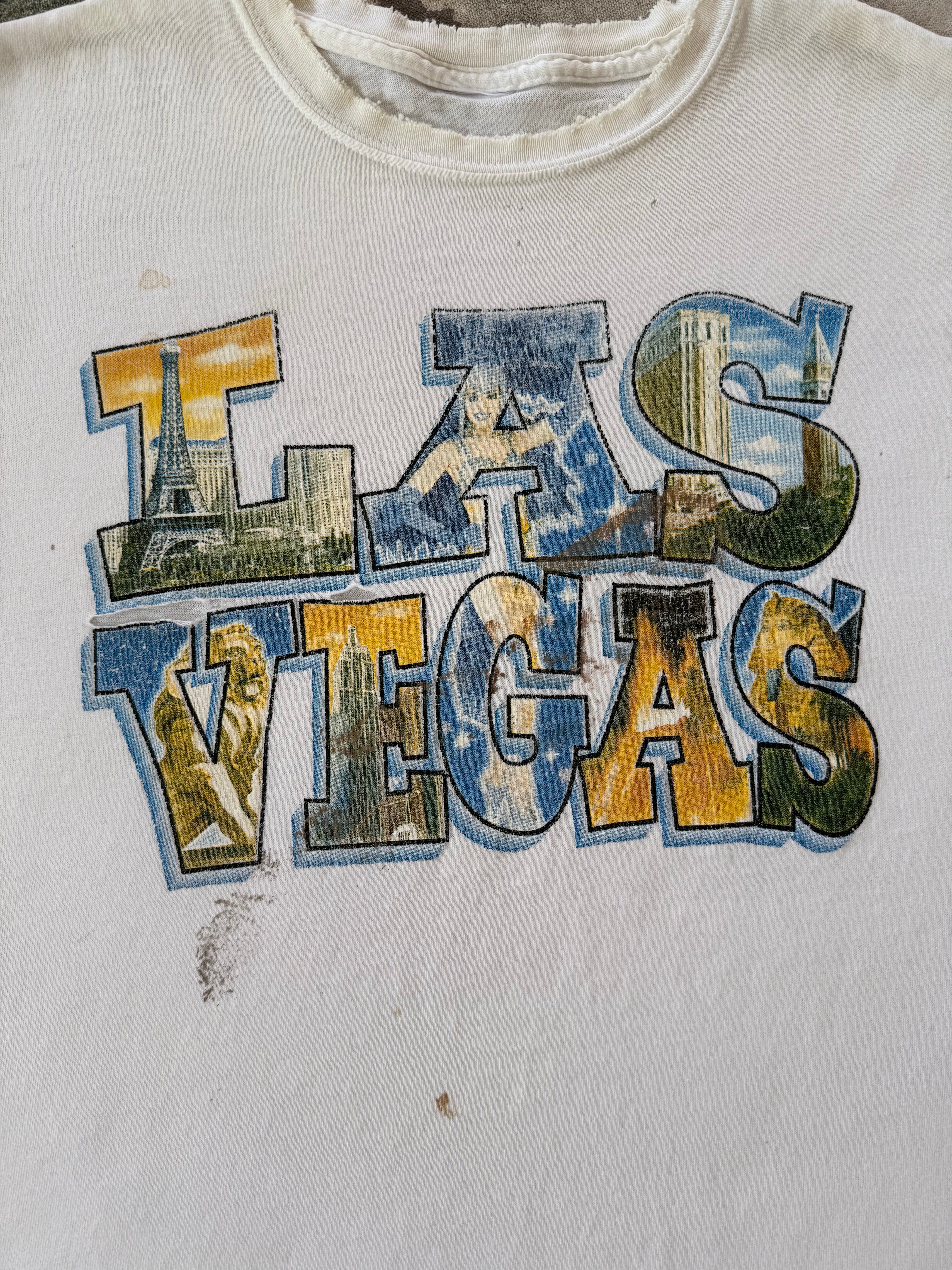 1990s Thrashed Las Vegas T-Shirt (Boxy M)