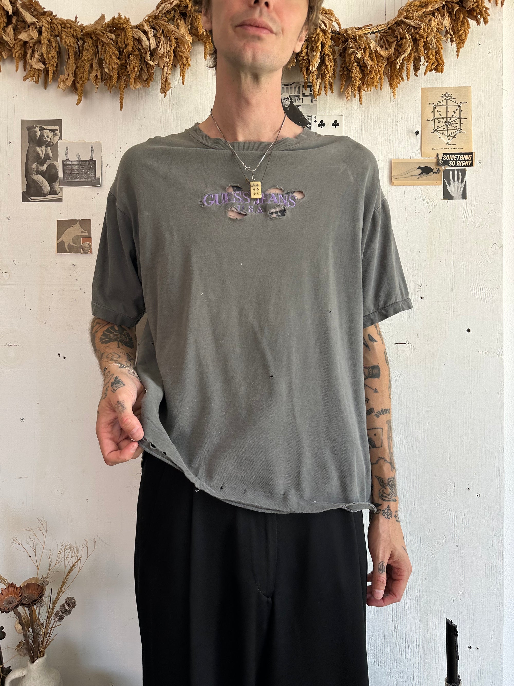 1990s Thrashed Guess Jeans Tee