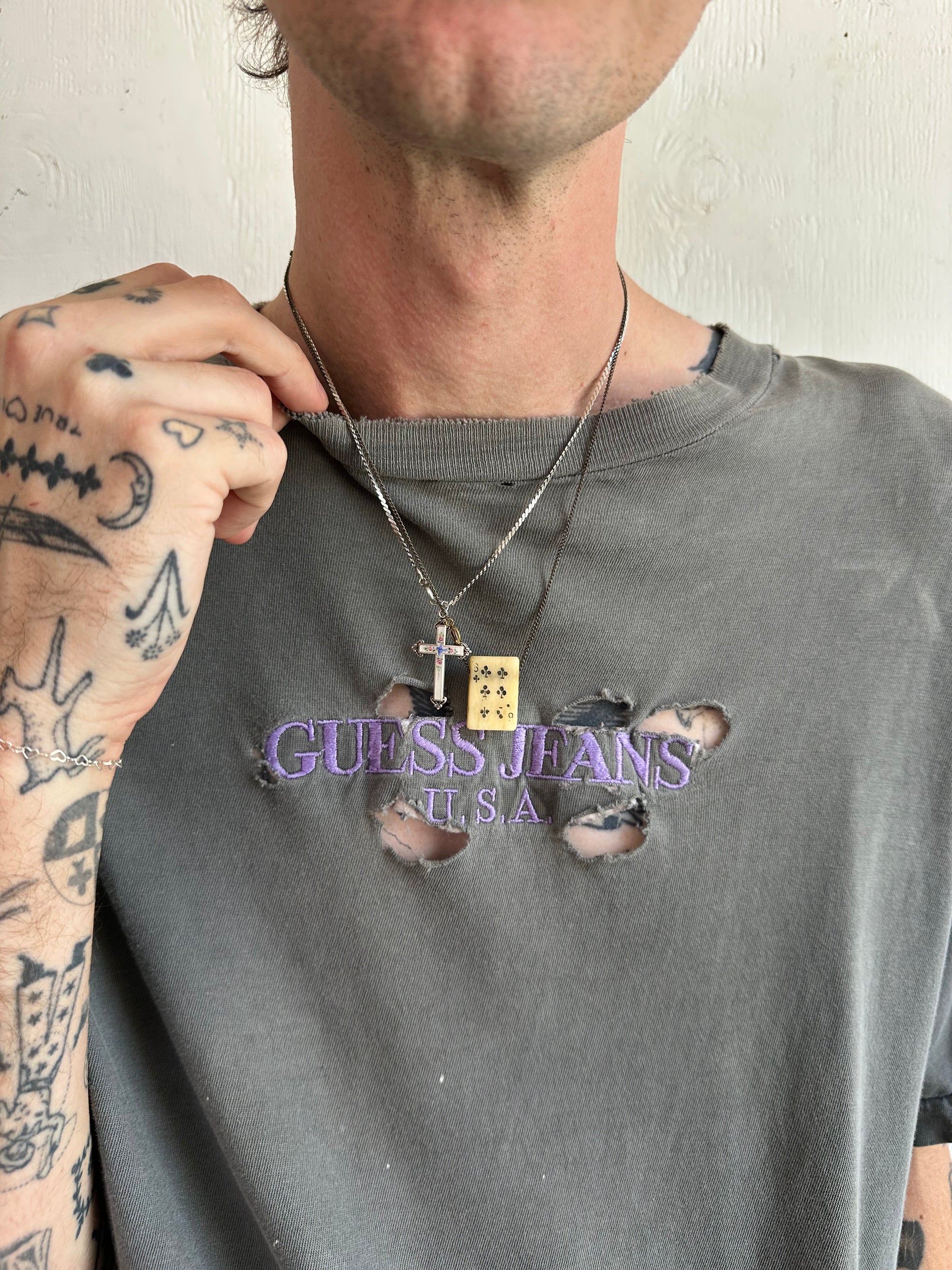 1990s Thrashed Guess Jeans Tee