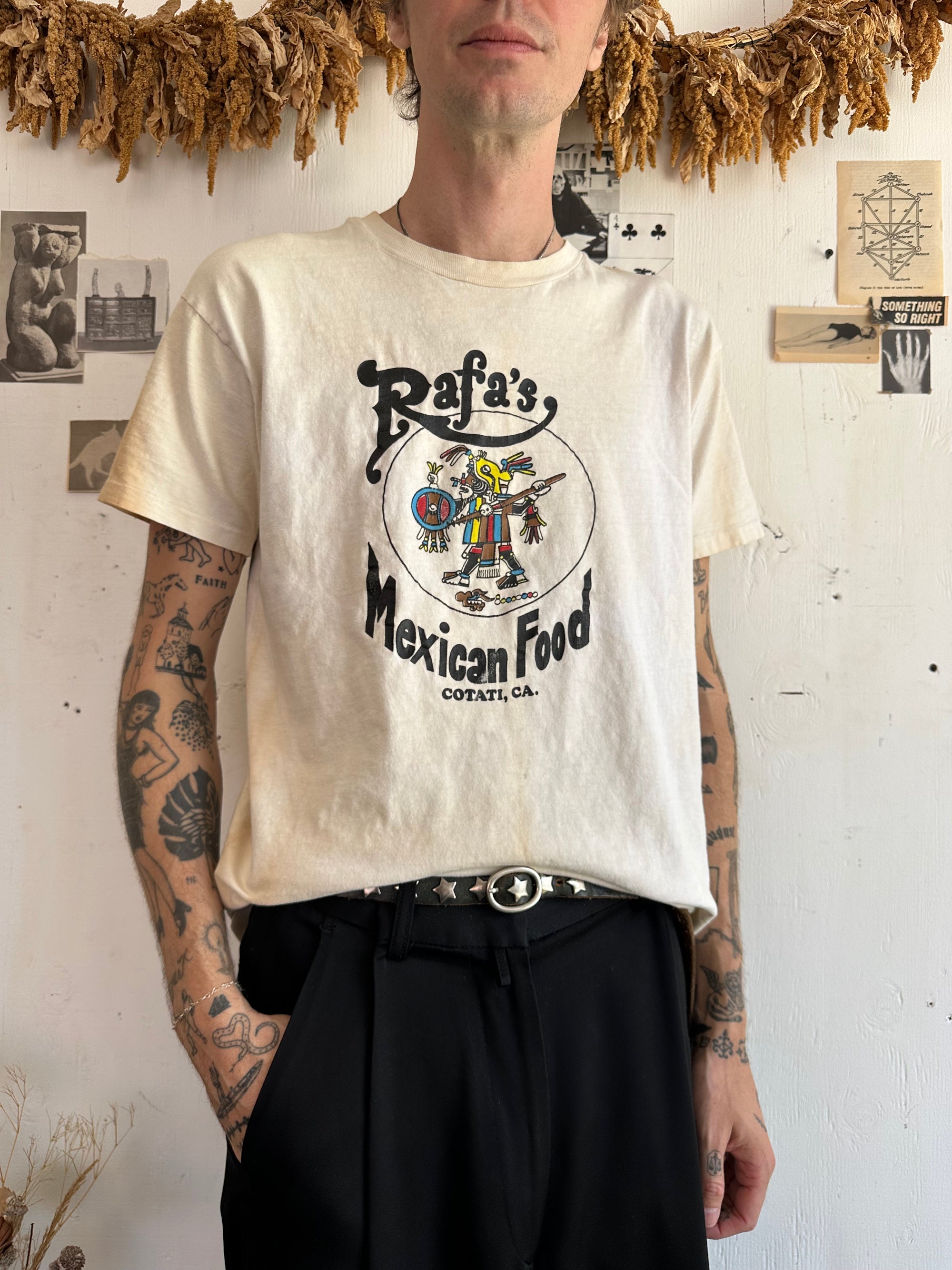 1990s Discolored Rafa’s Mexican Food Tee