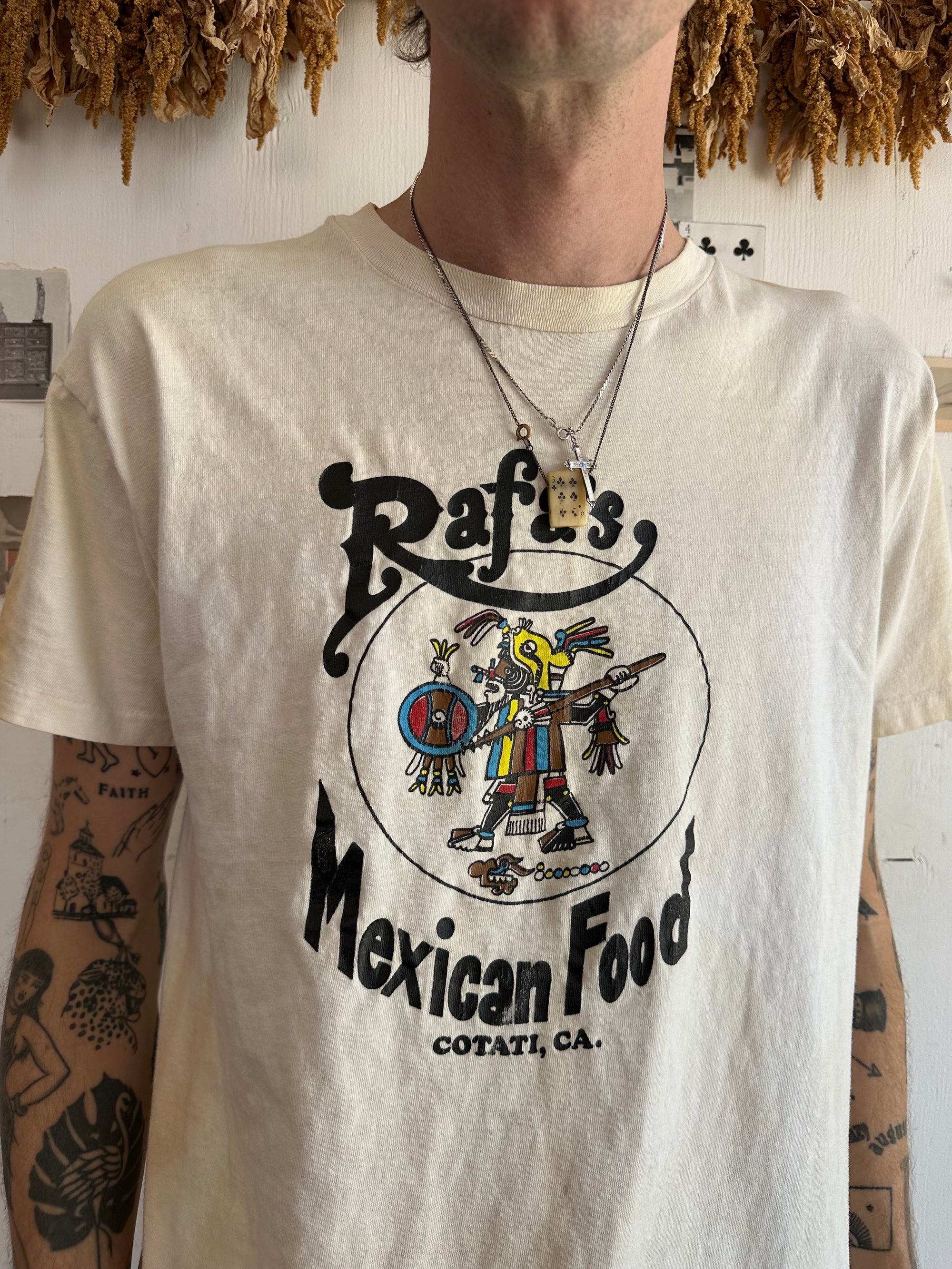 1990s Discolored Rafa’s Mexican Food Tee