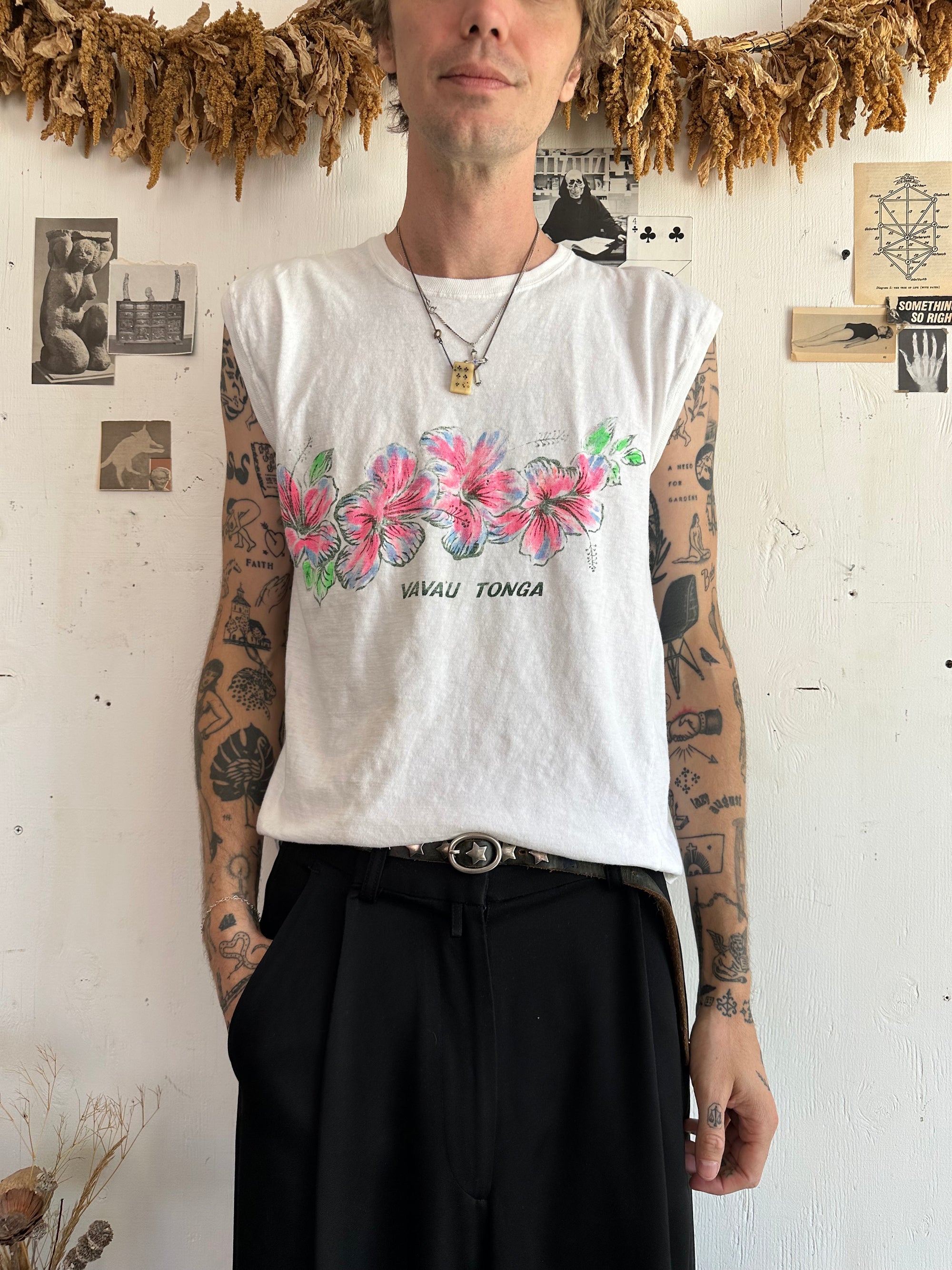1970s Well Worn Vavau Tonga Muscle Tee