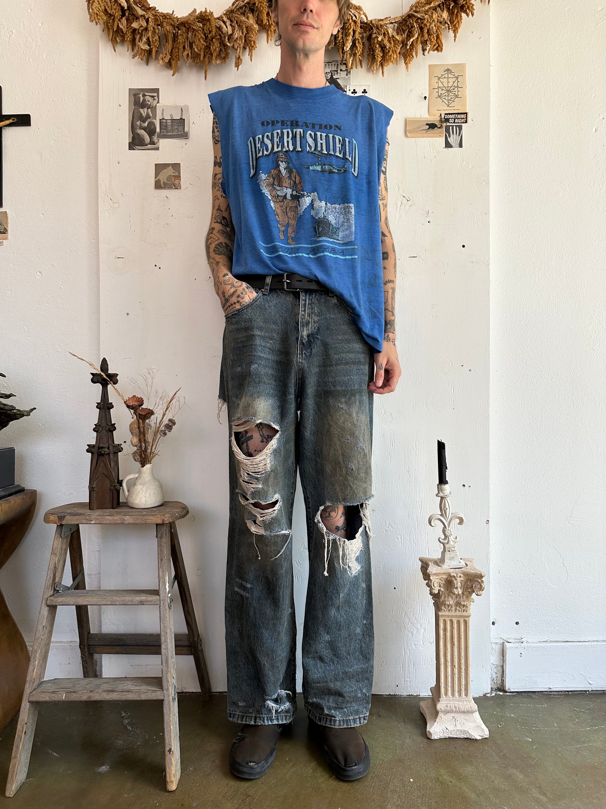 1980s Paper Thin Operation Desert Storm Muscle Tee