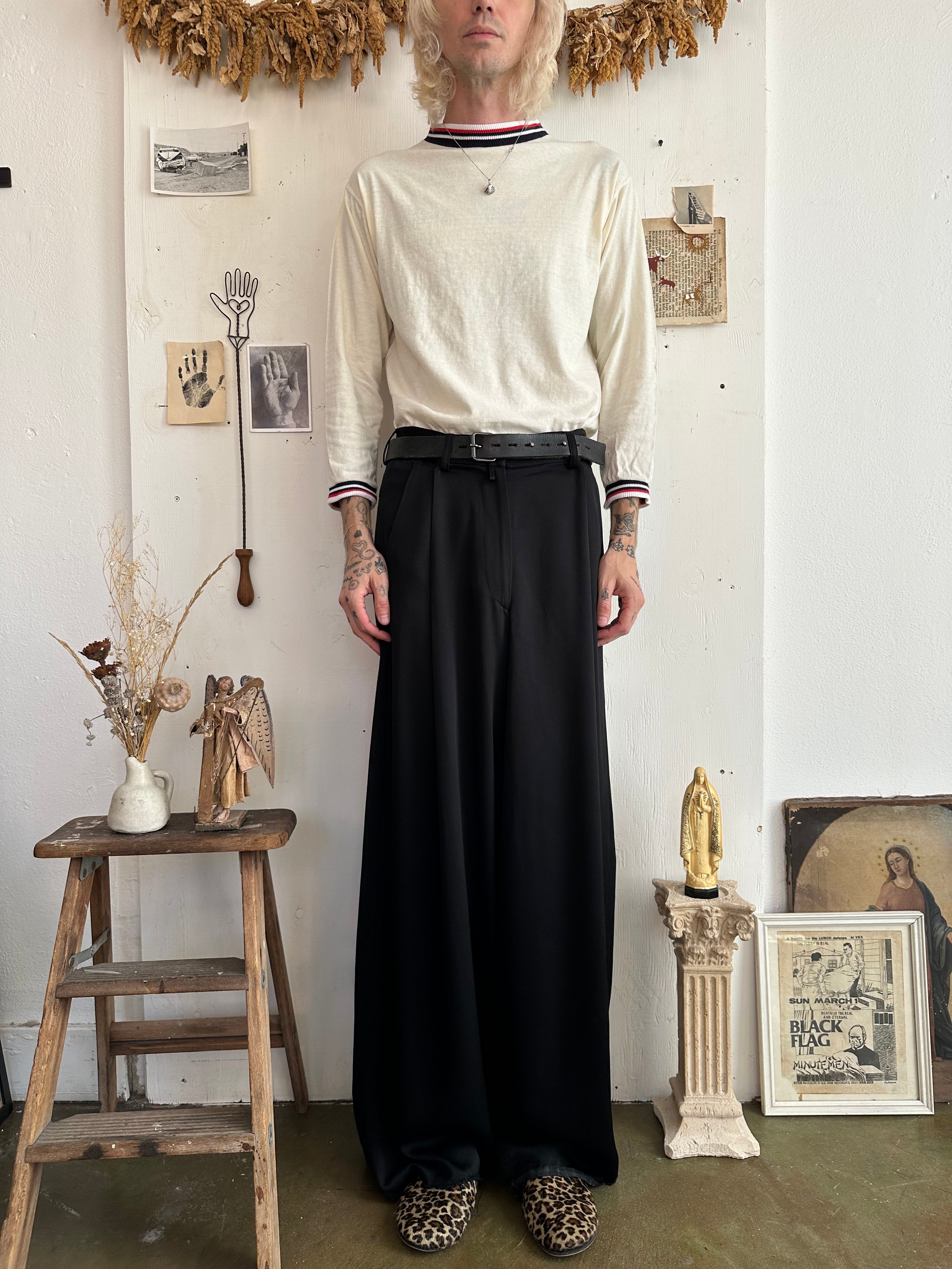 1960s Well Worn Tennis Style Long Sleeve (Boxy M/L)