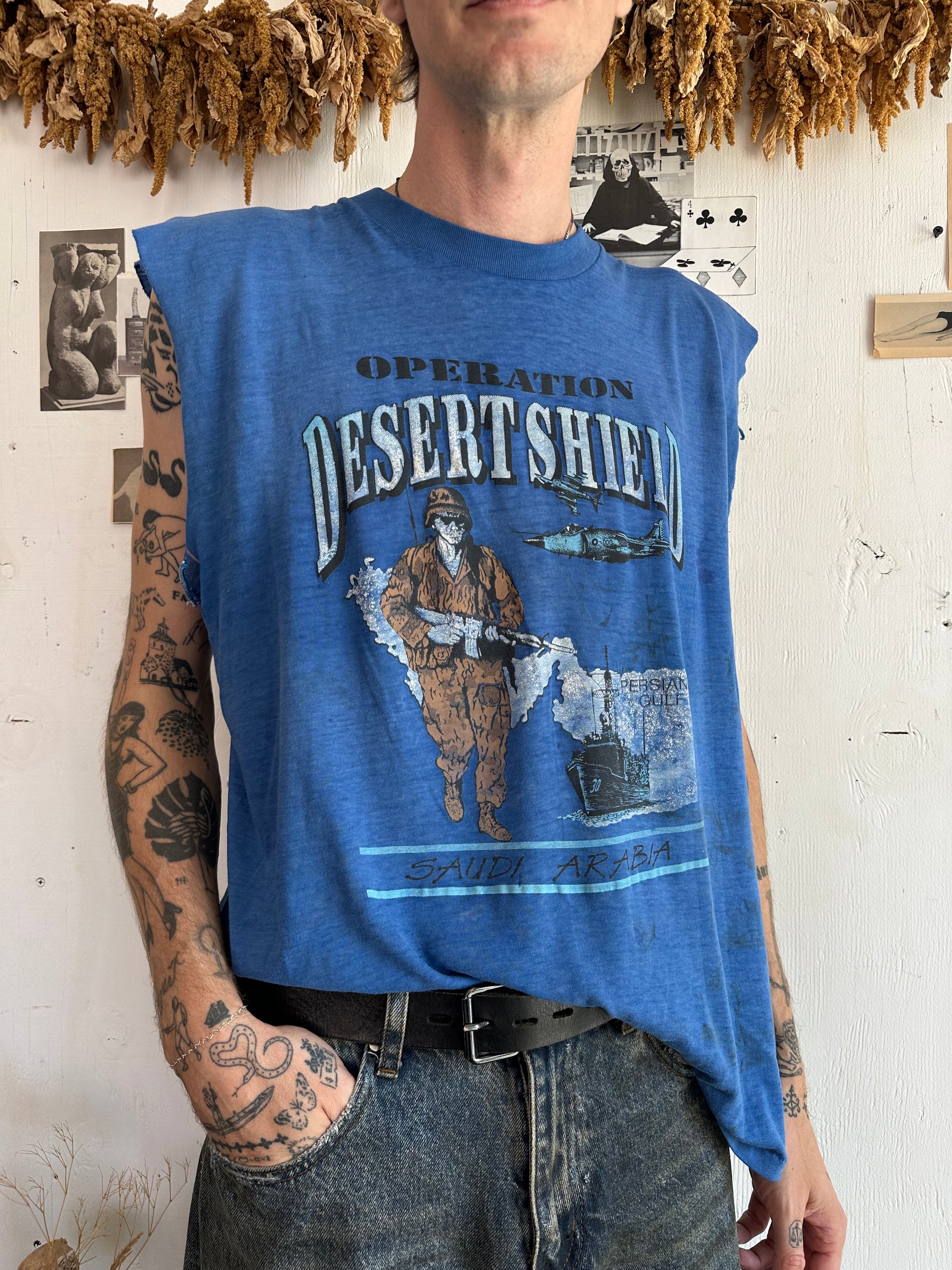 1980s Paper Thin Operation Desert Storm Muscle Tee