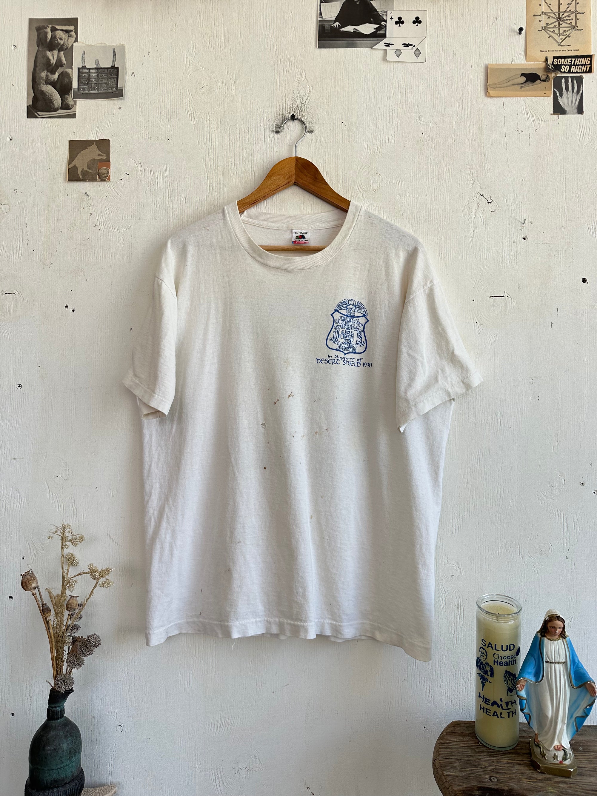 1990s Well Worn FBI Tee