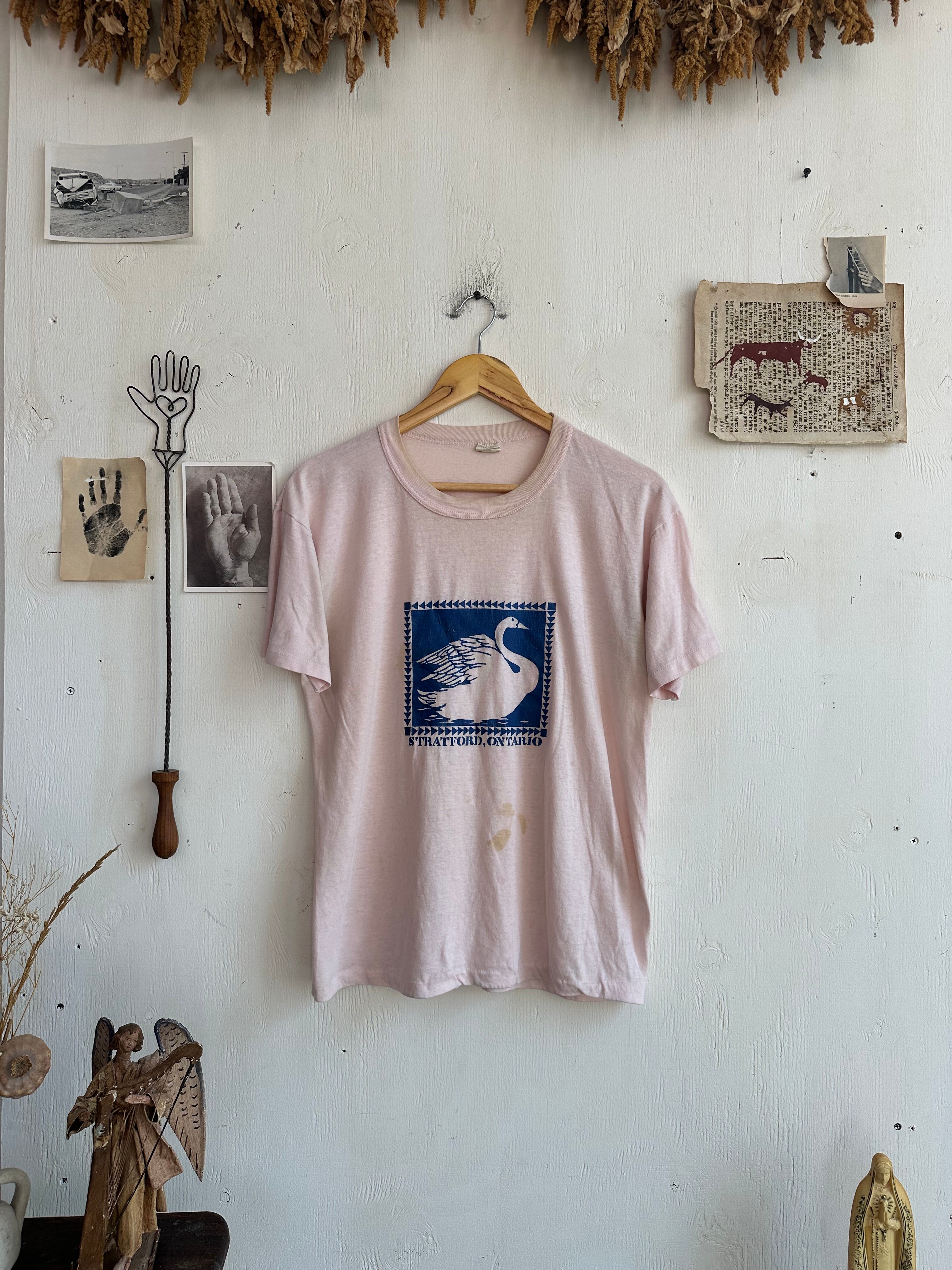 1980s Well Worn Swan Tee (Boxy M)