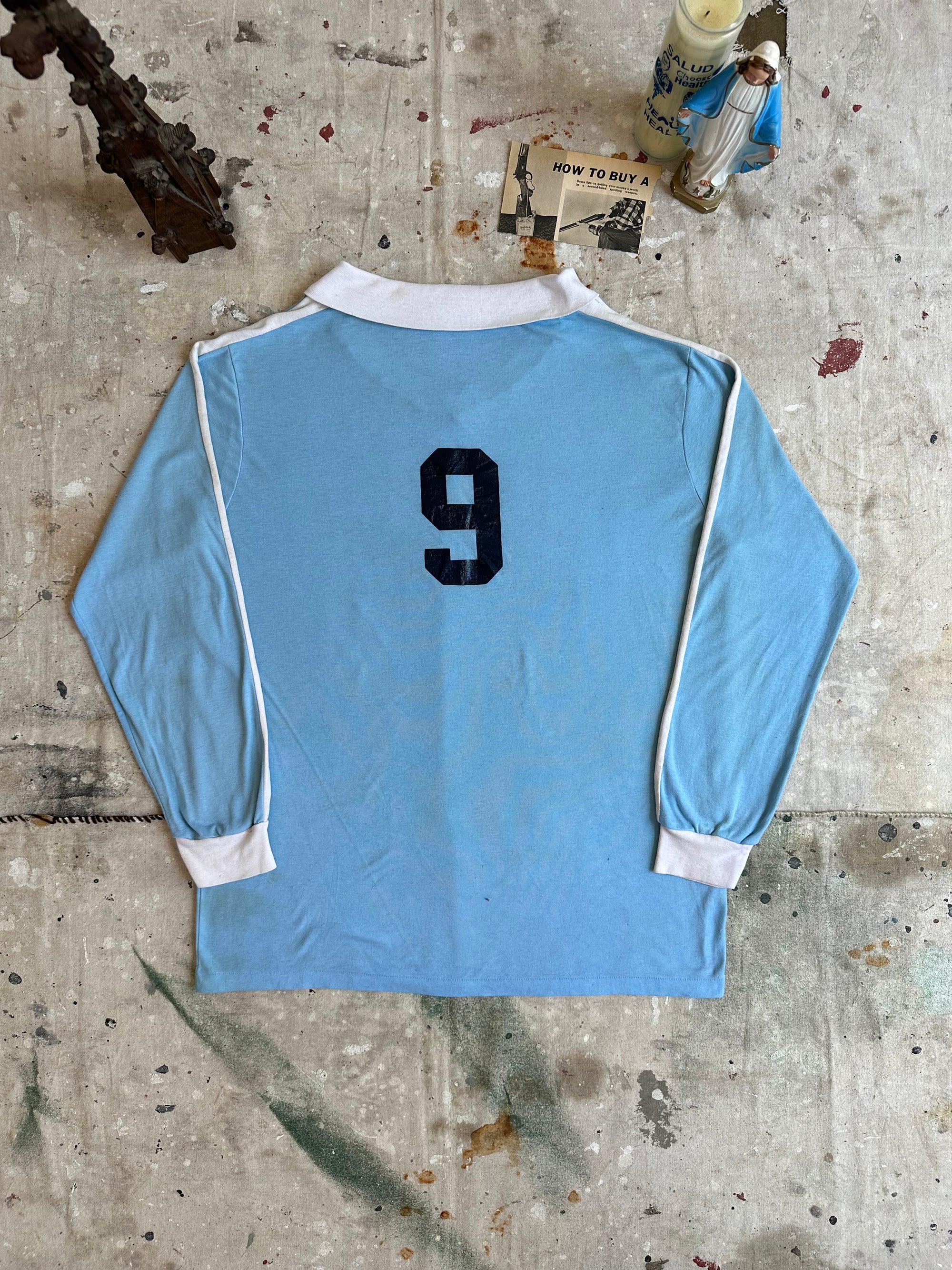 1980s Two Keys Collared Long Sleeve