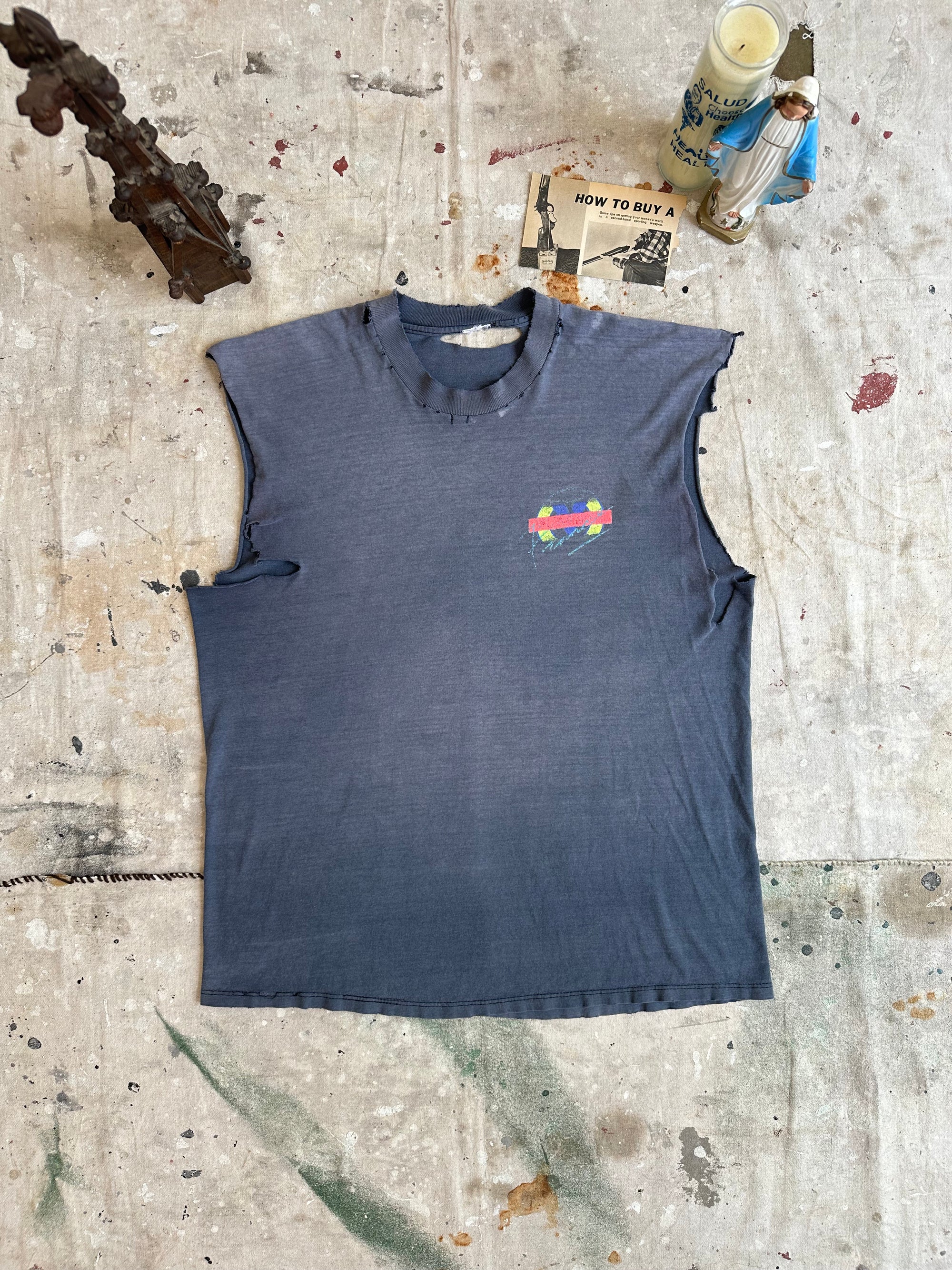 1980s Thrashed and Sunfaded Vuarnet Muscle Tee