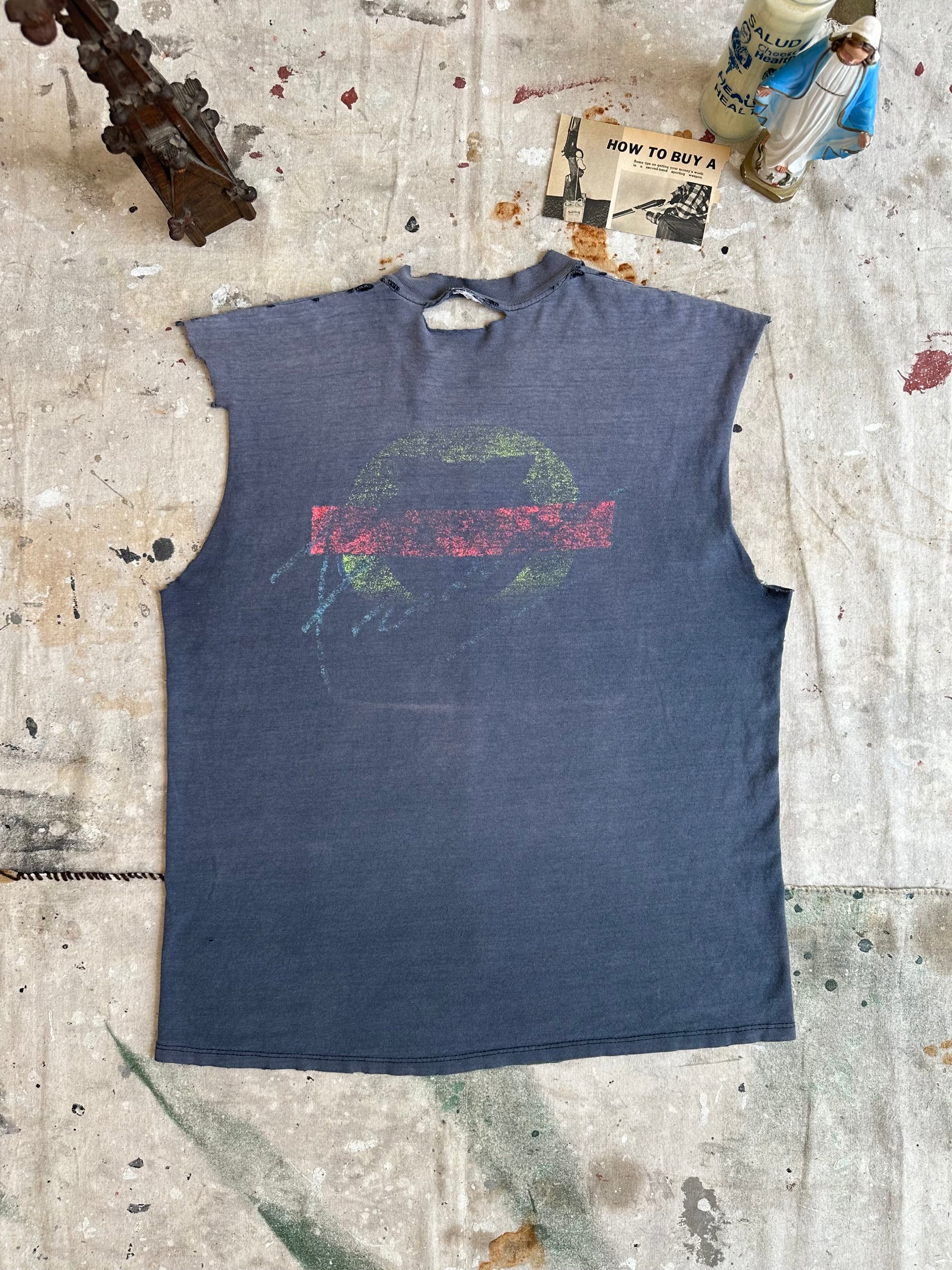 1980s Thrashed and Sunfaded Vuarnet Muscle Tee
