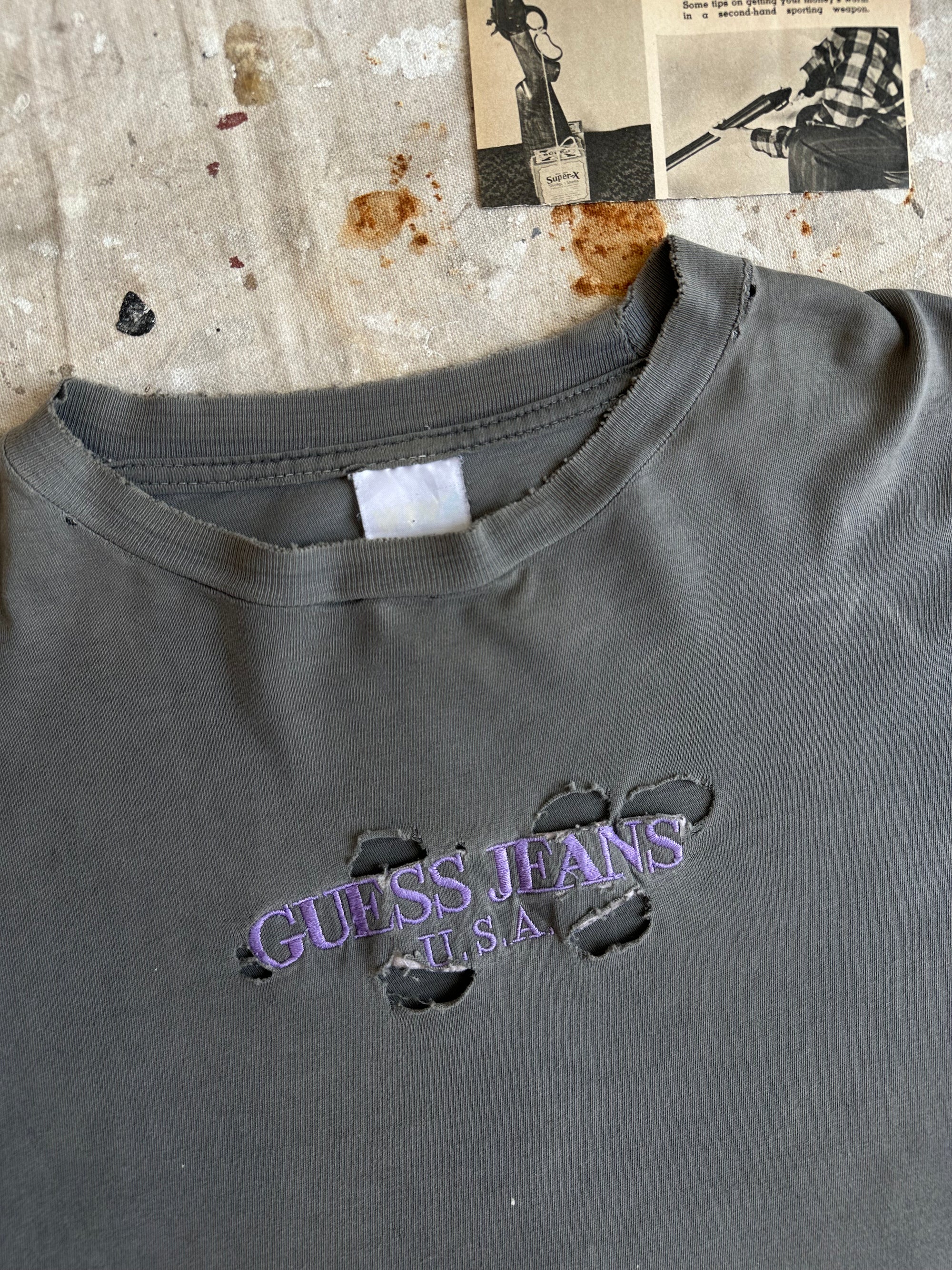 1990s Thrashed Guess Jeans Tee