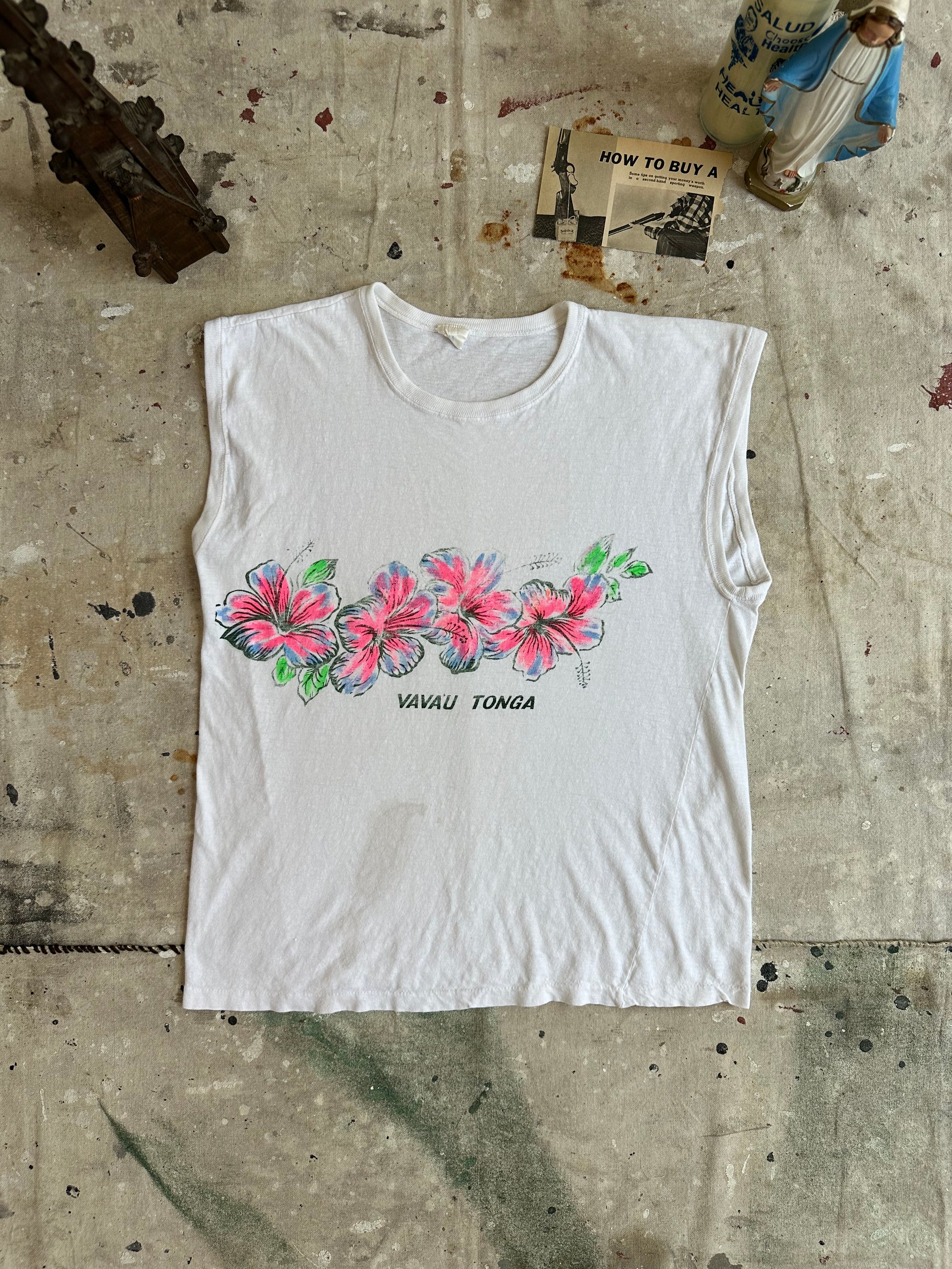 1970s Well Worn Vavau Tonga Muscle Tee