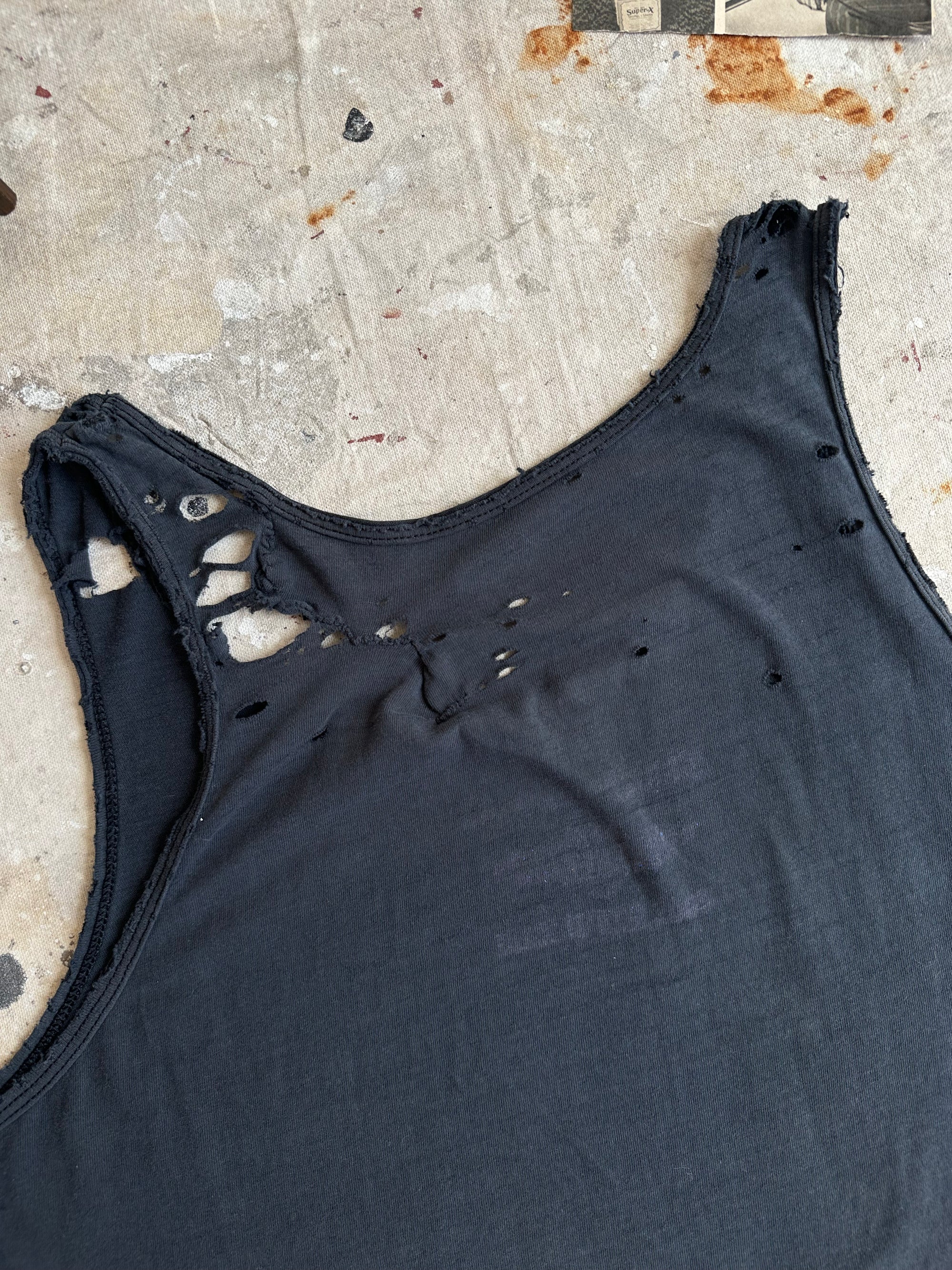 2005 Thrashed Motorcycle Tank Top