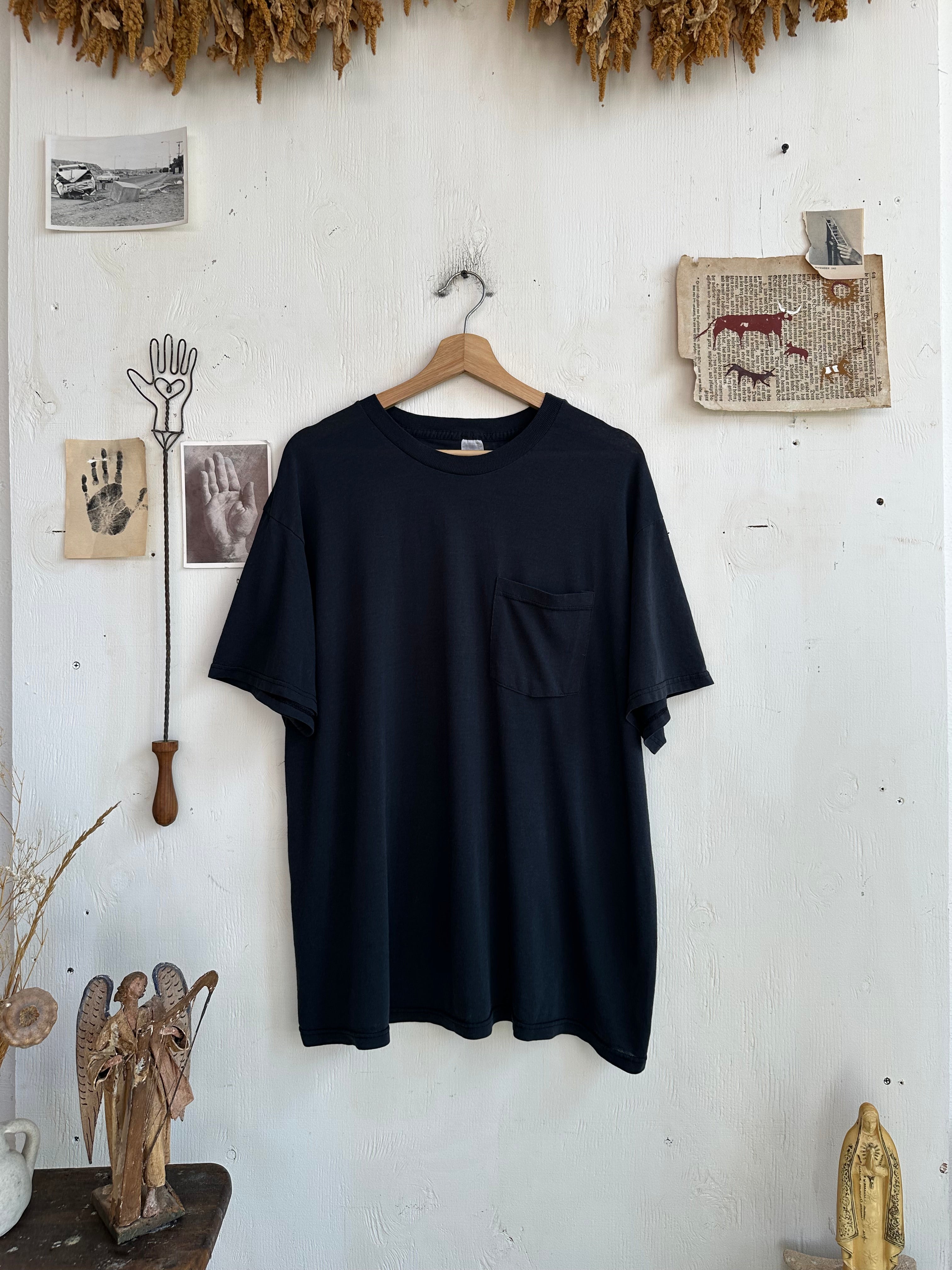 1990s Well Worn Faded Black Blank (Boxy XL)