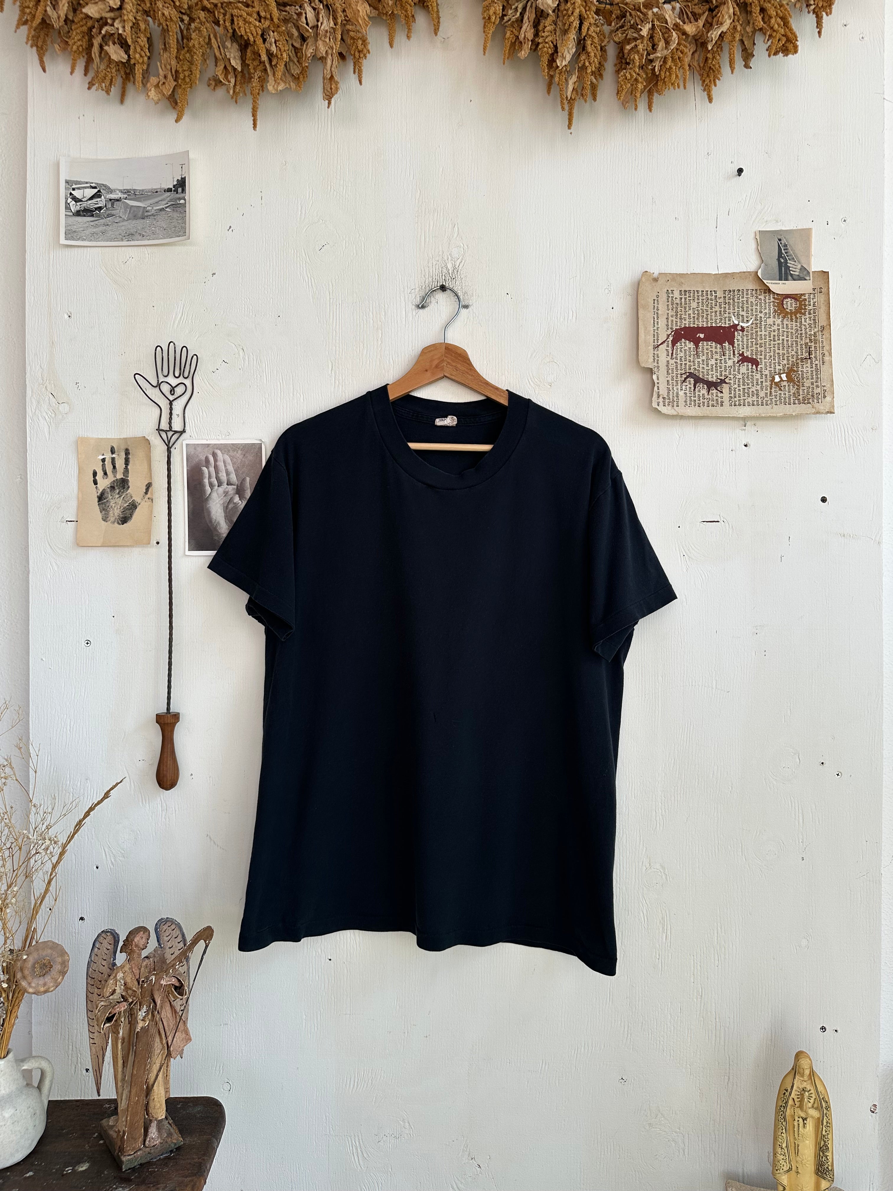 1990s Well Worn Black Blank (L)