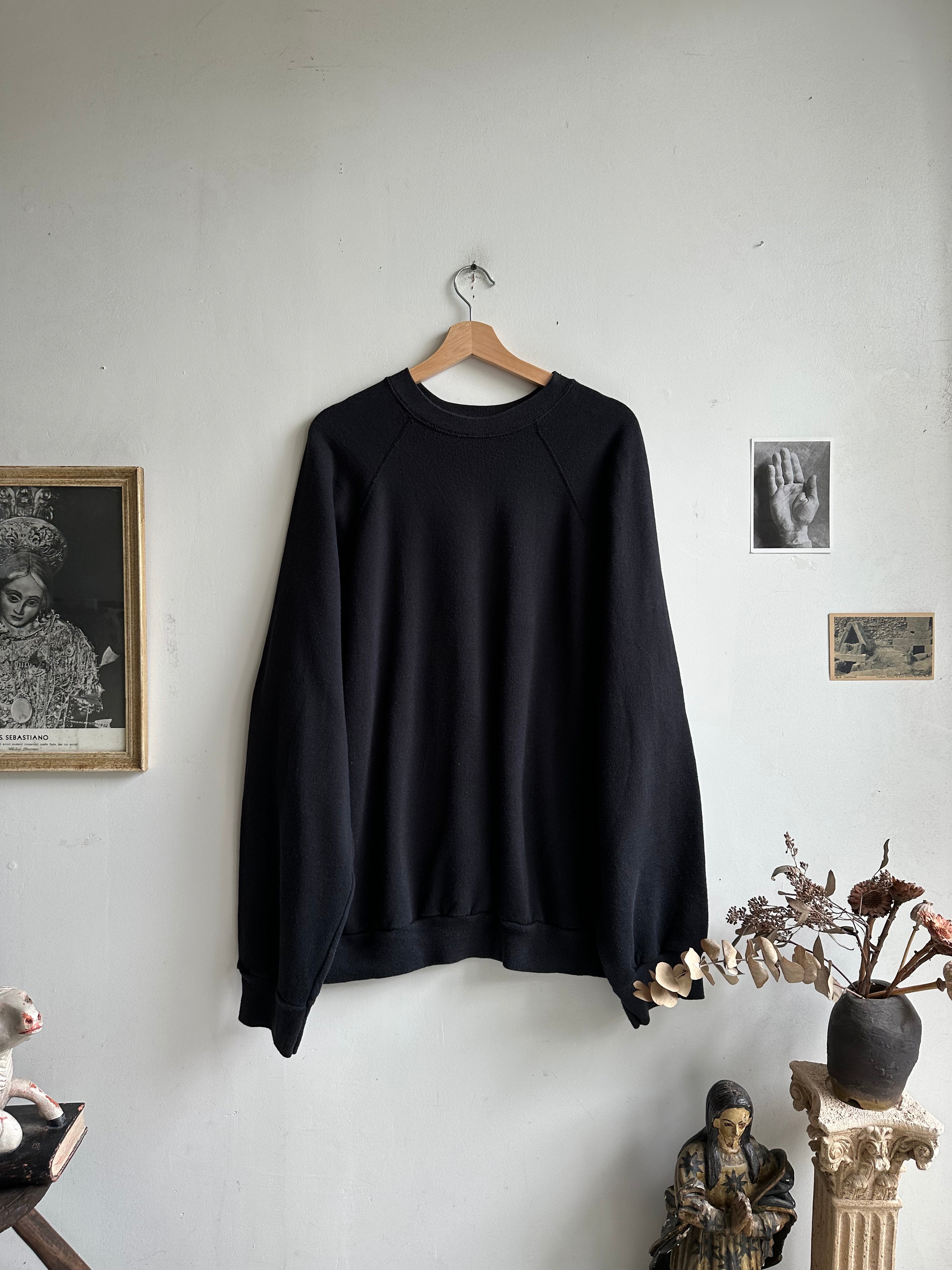 1990s Tultex Black Sweatshirt (XXL)