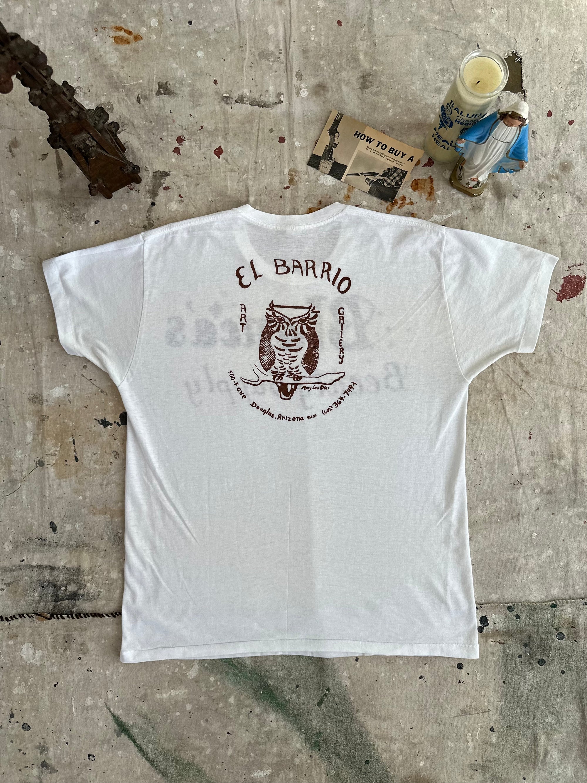 1970s Hand Drawn Blanca’s Beauty Supply Tee