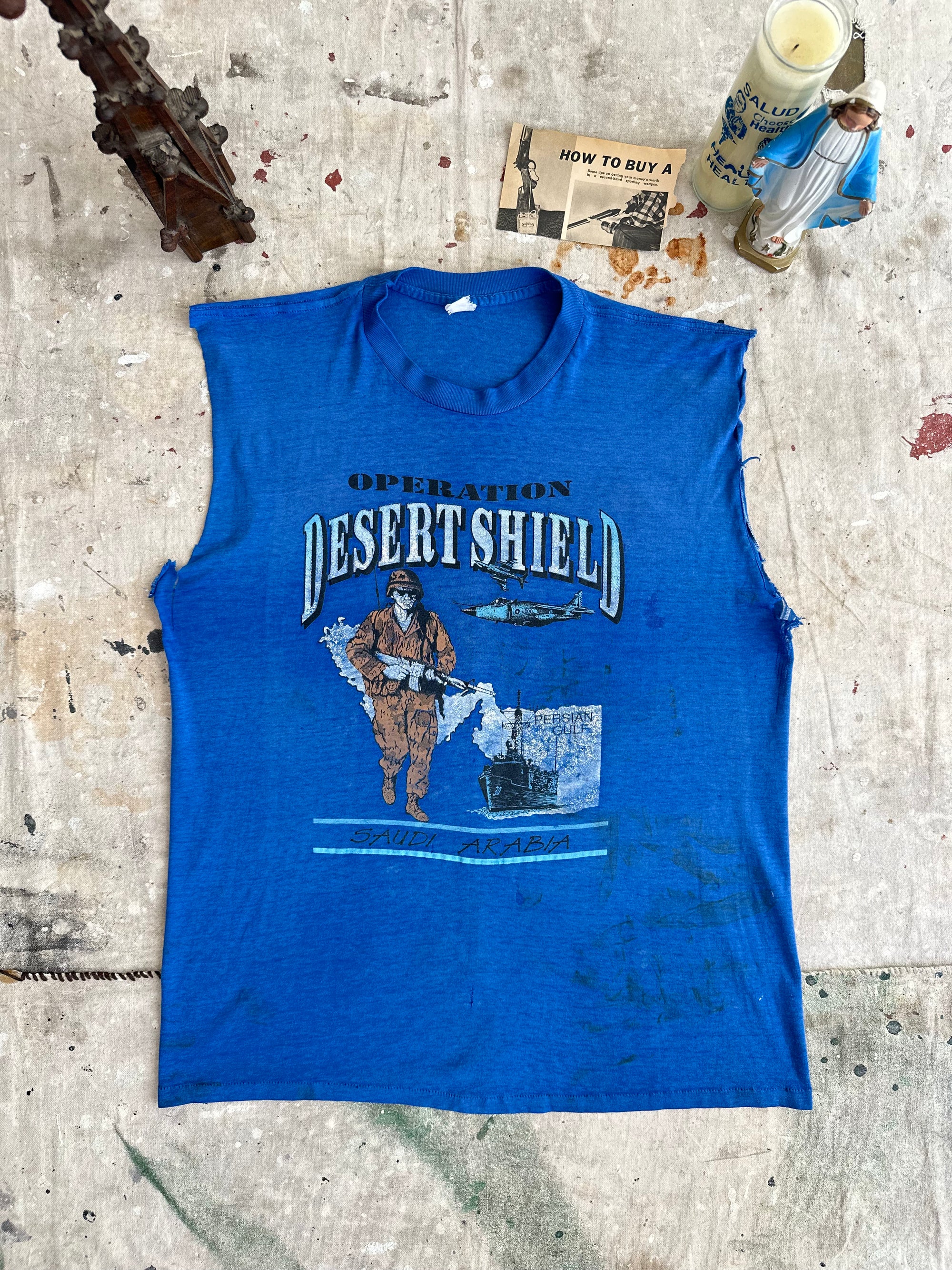 1980s Paper Thin Operation Desert Storm Muscle Tee