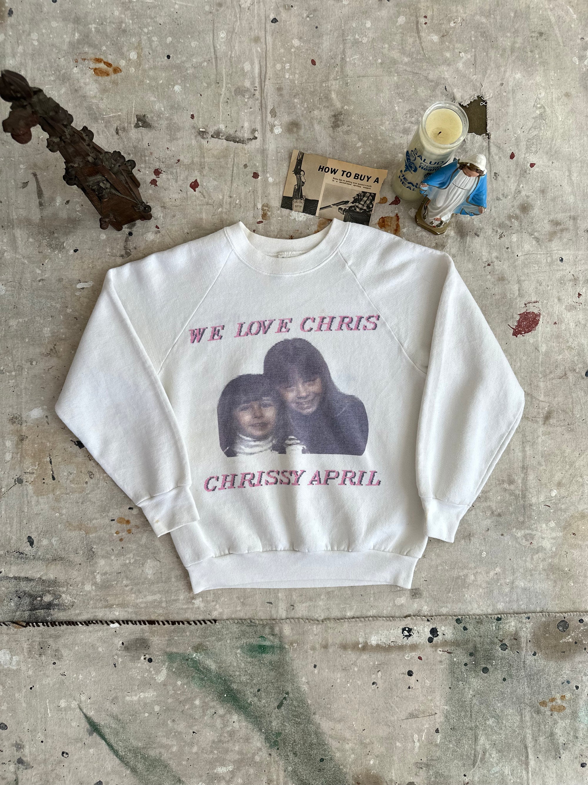 1980s We Love Chris Portrait Sweatshirt