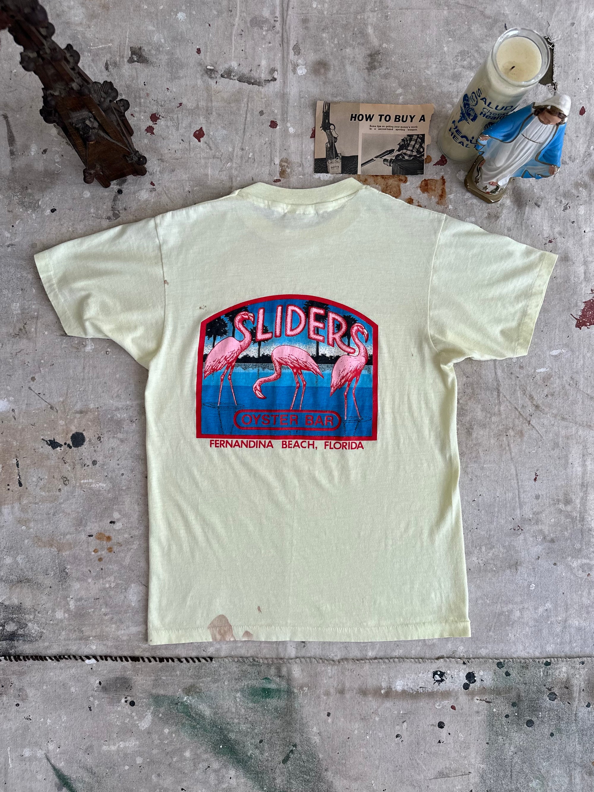 1980s Paper Thin Sliders Oyster Bar Tee