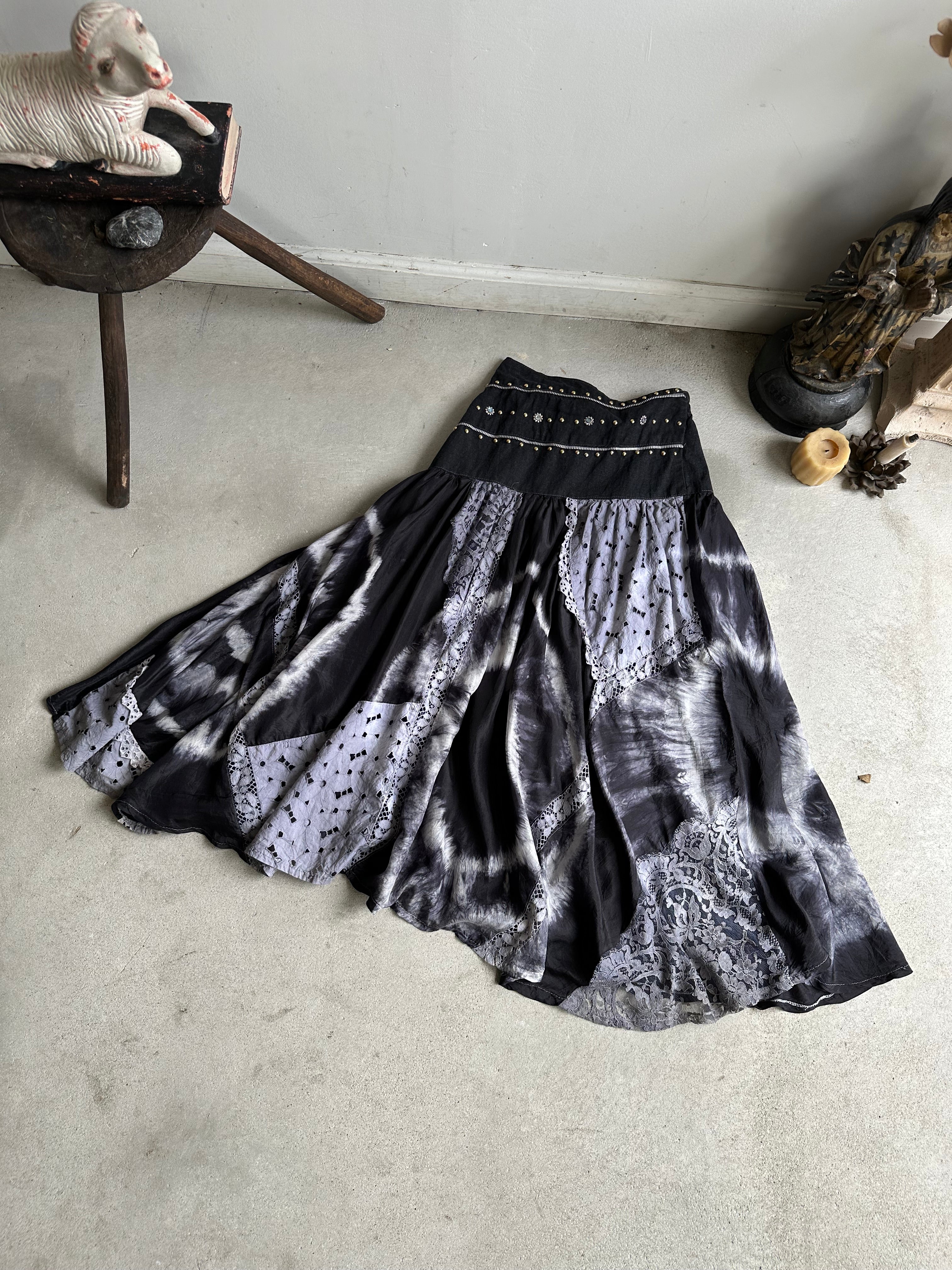 1990s Tie Dye Skirt (XS)